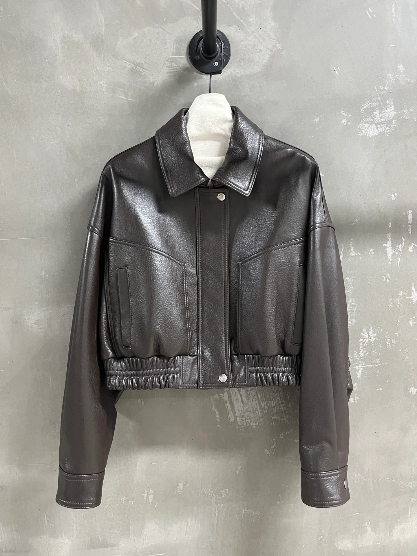 Кожаные Куртки И Дублёнки Женские Saint Laurent 18172832