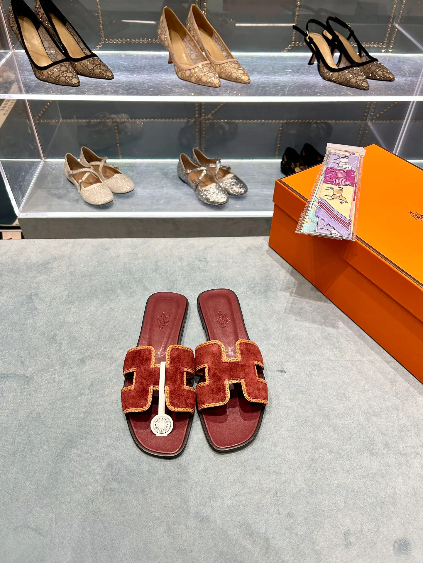 Шлепанцы Женские Hermes 9878137
