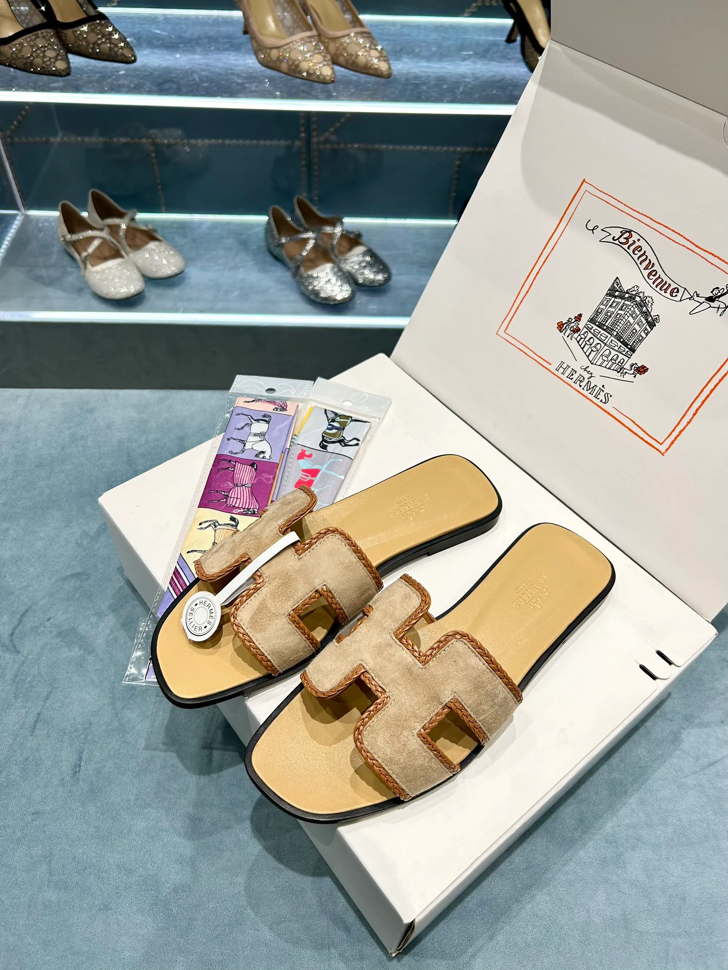 Шлепанцы Женские Hermes 9878133