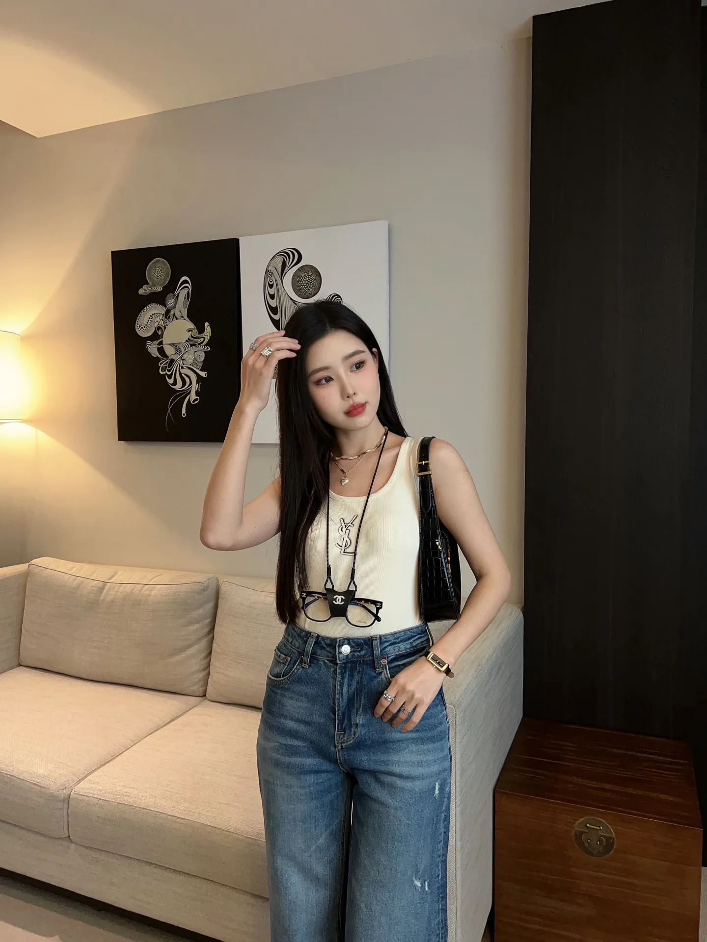 Футболки Женские Saint Laurent 26679