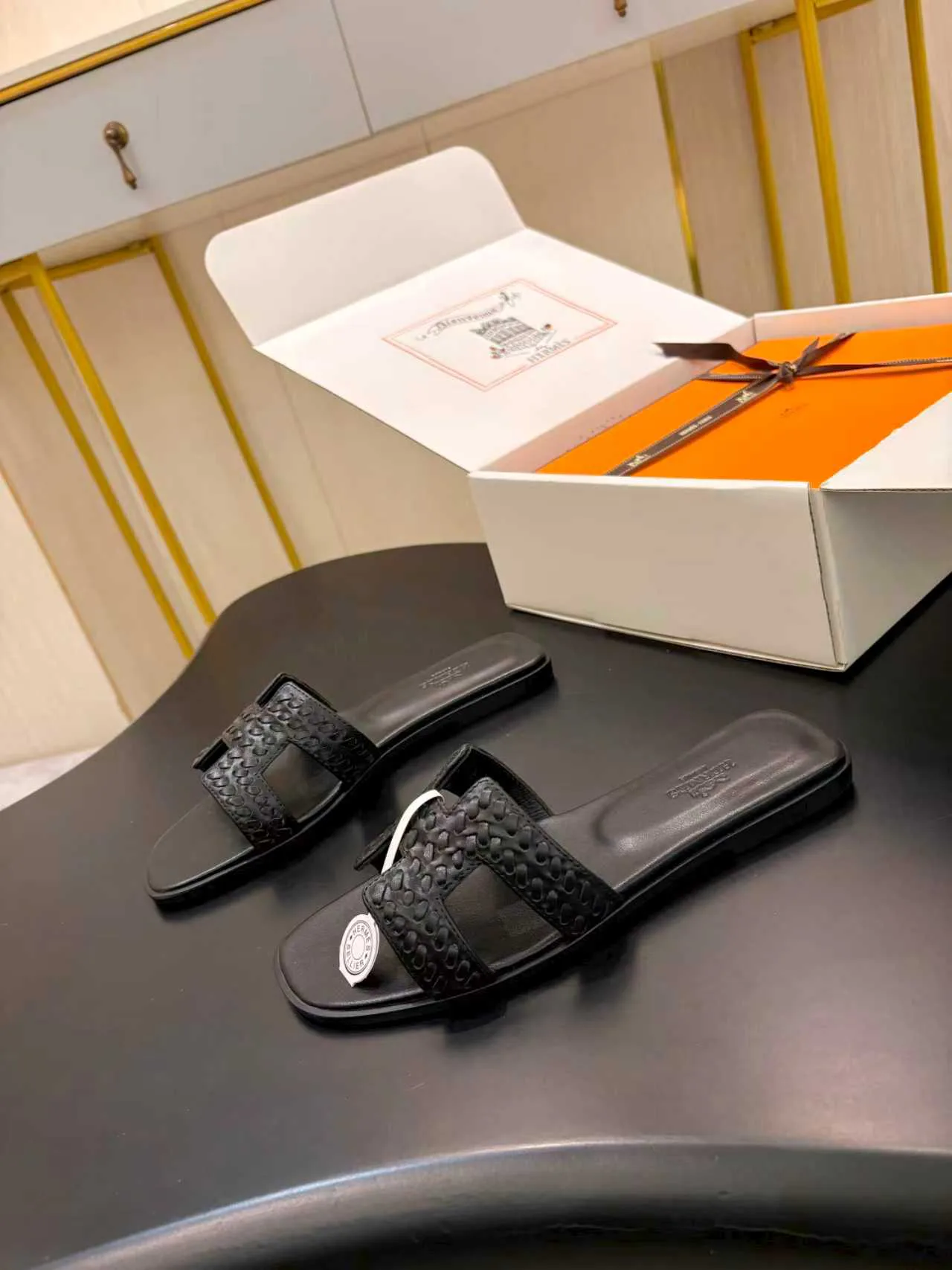 Шлепанцы Женские Hermes 379534