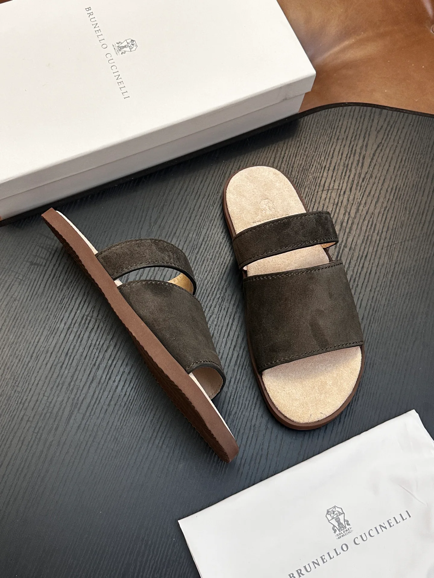 Шлепанцы Мужские Brunello Cucinelli 17390683