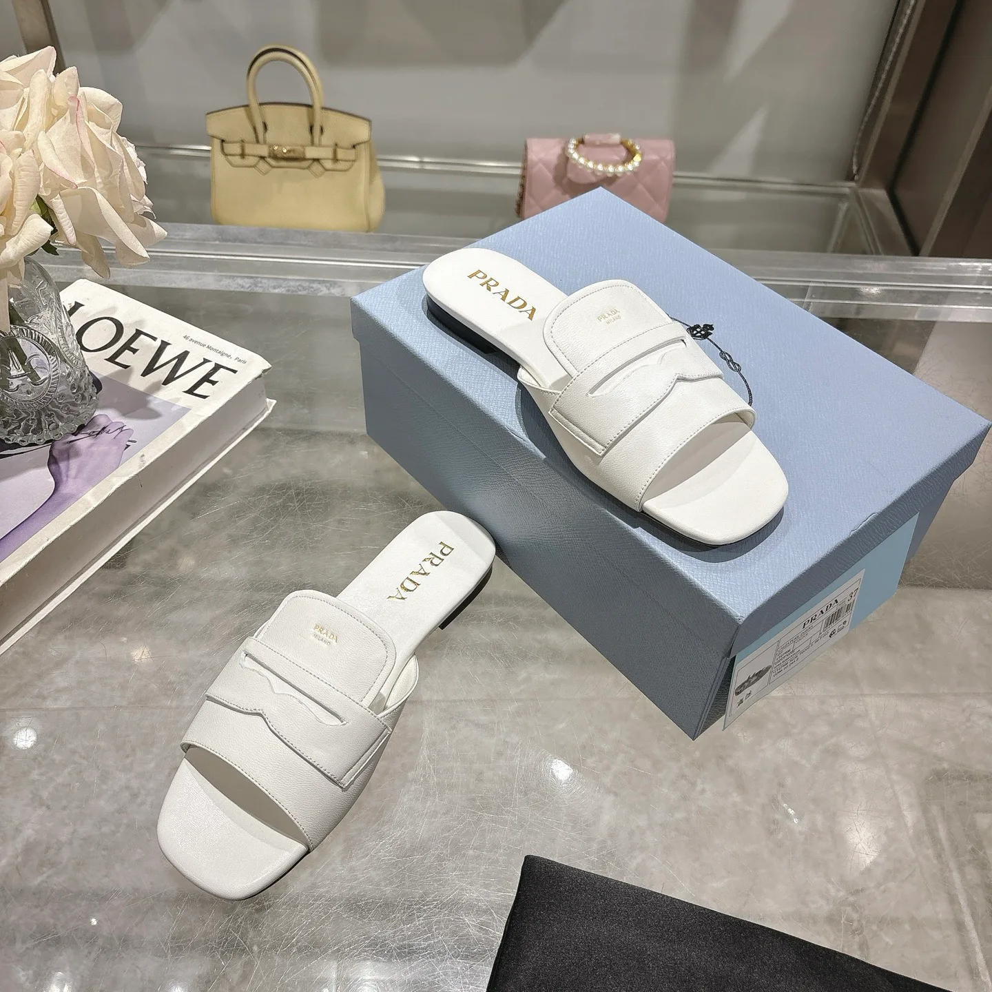 Шлепанцы Женские Prada 490970