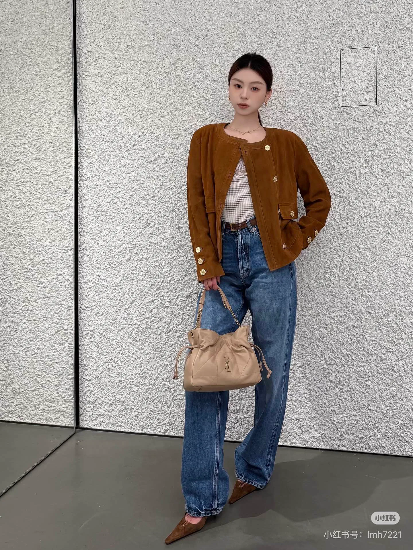 Кожаные Куртки И Дублёнки Женские Saint Laurent 18542722