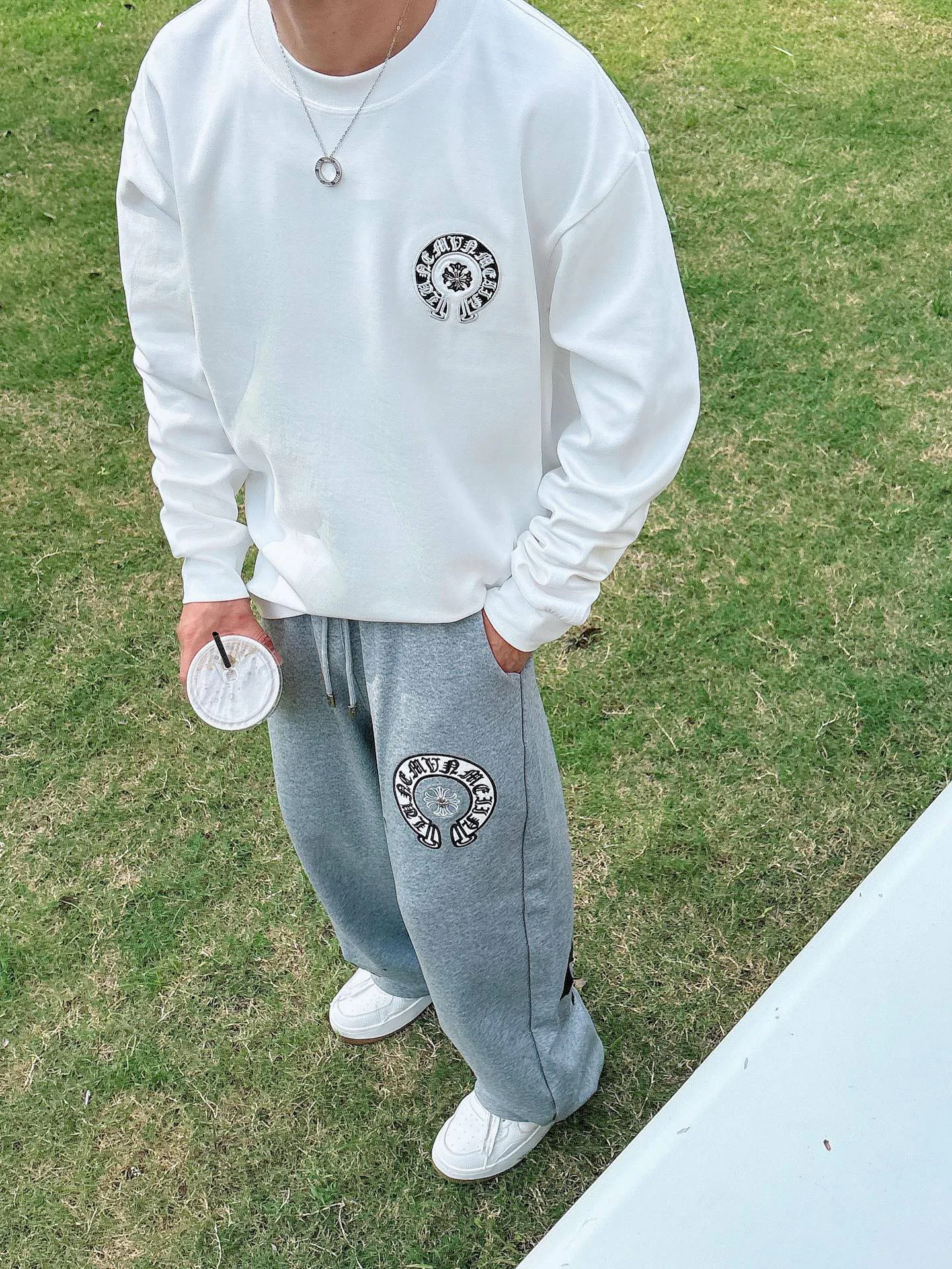 Лонгсливы Мужские Chrome Hearts 787762