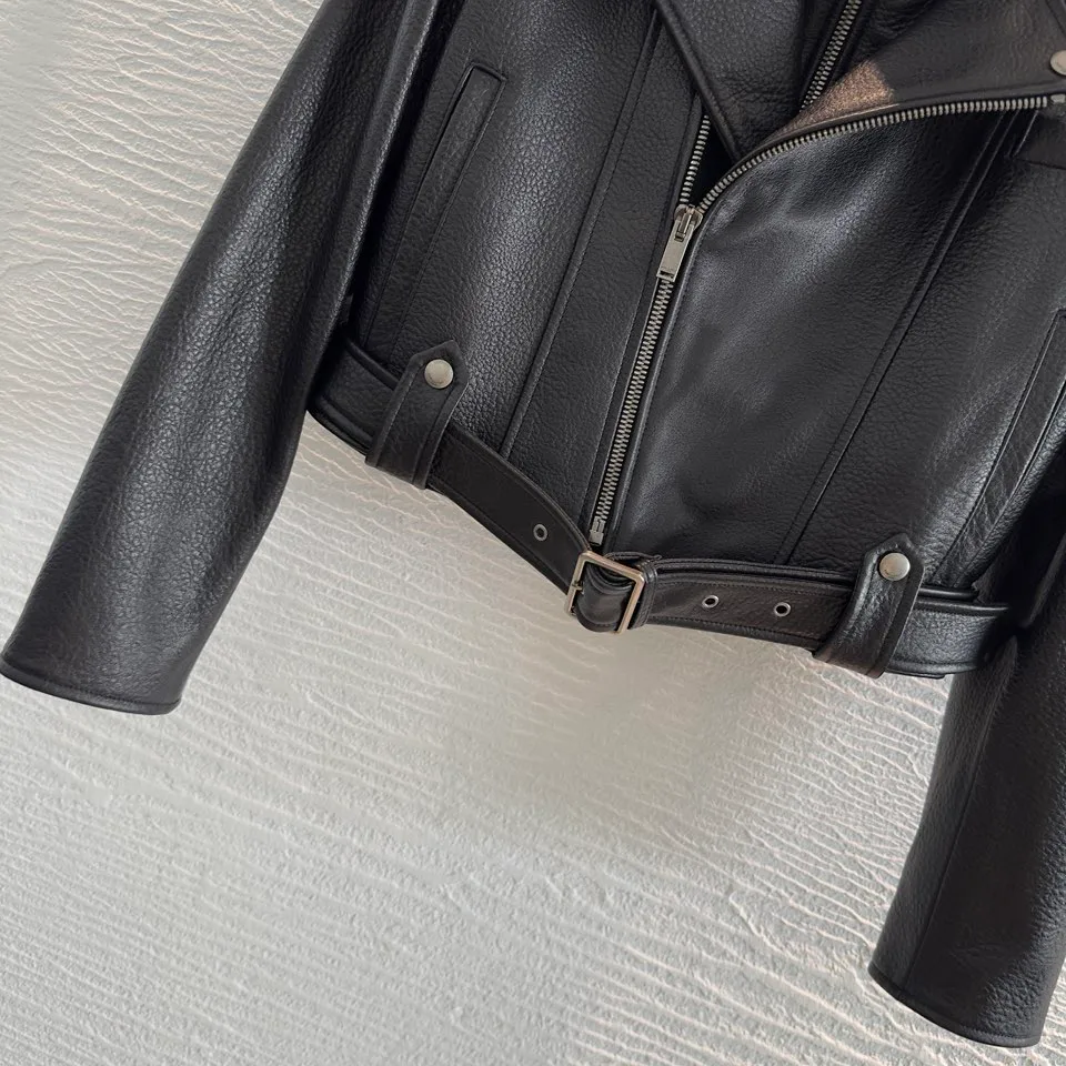 Кожаные Куртки И Дублёнки Женские Saint Laurent 18090125