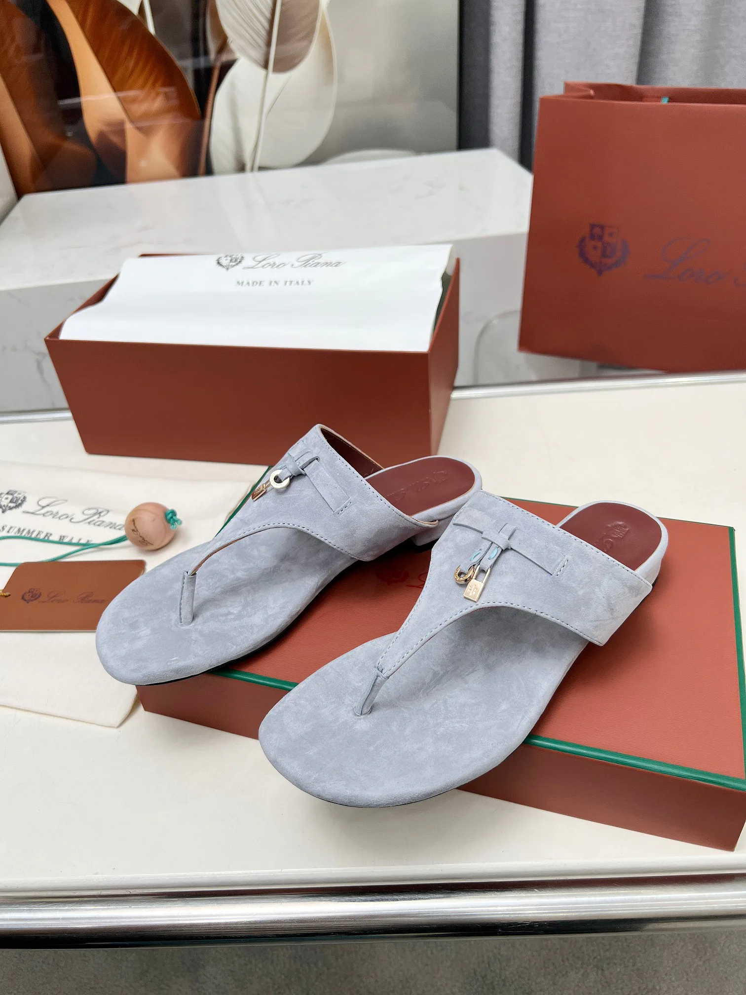 Шлепанцы Женские Loro Piana 35865