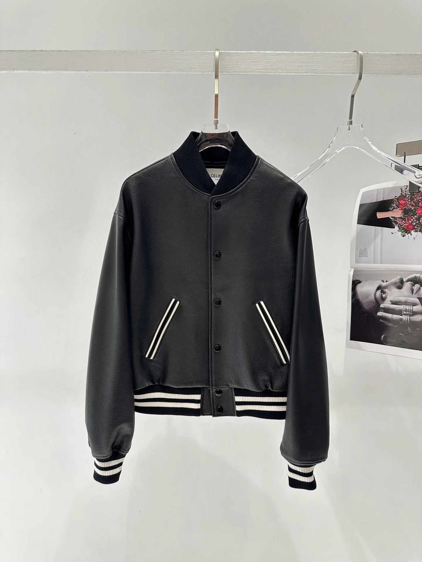 Кожаные Куртки И Дублёнки Женские Celine 14559731