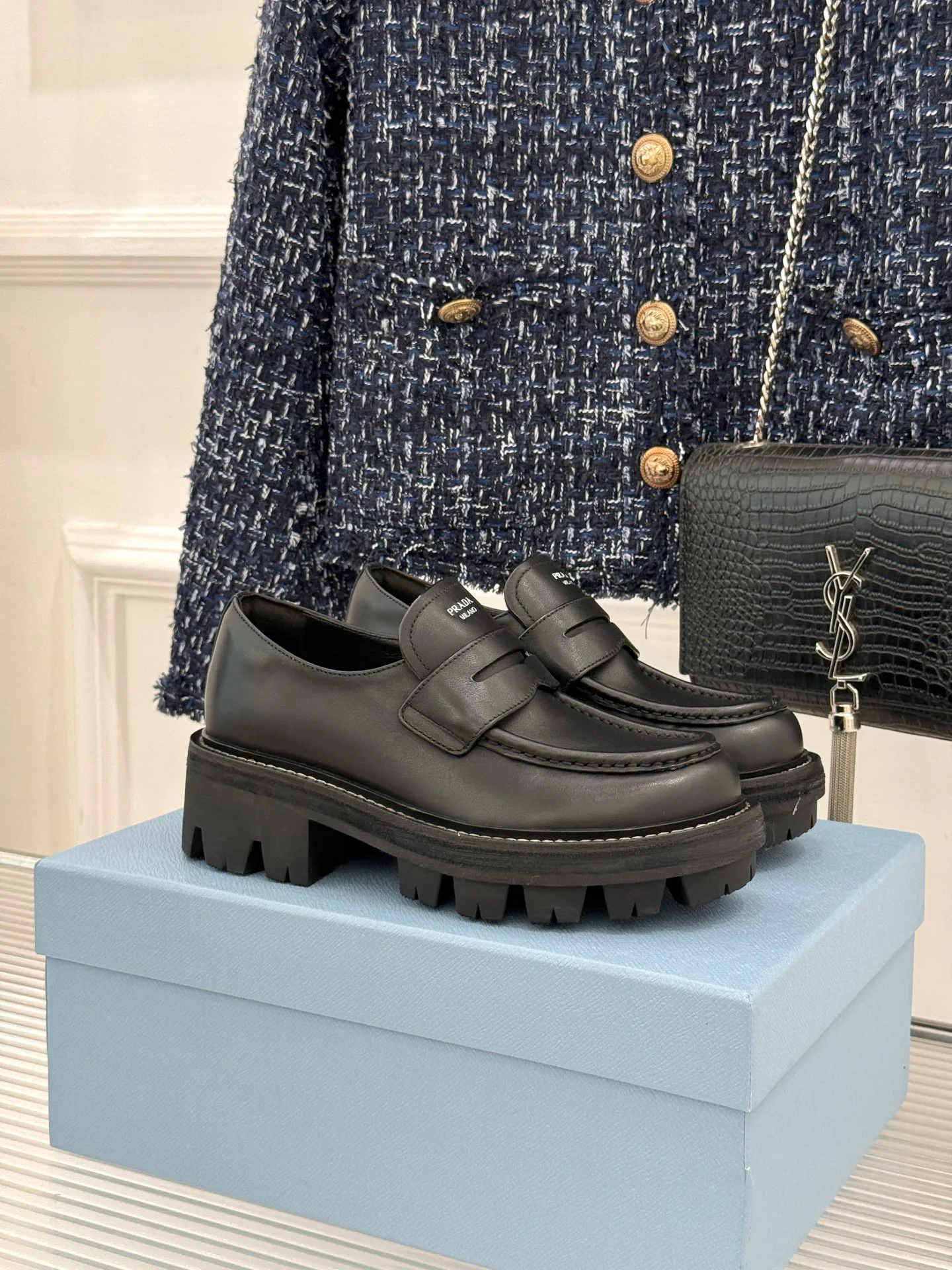 Лоферы И Мокасины Женские Prada 18780372
