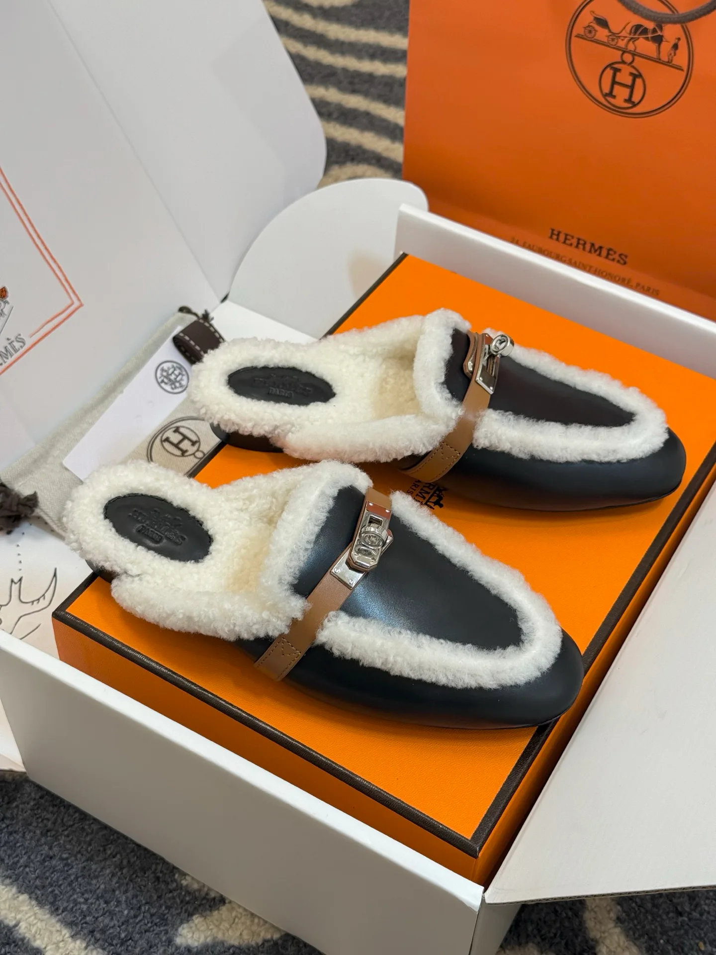 Тапочки Мужские Hermes 60685