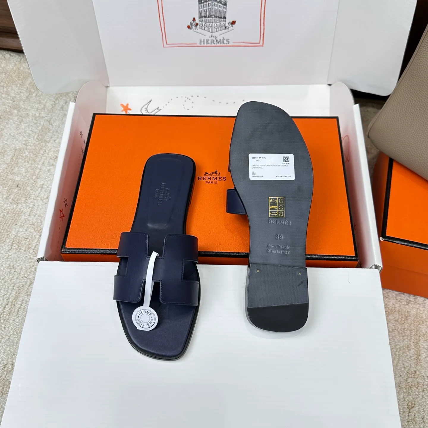 Шлепанцы Женские Hermes 3043253
