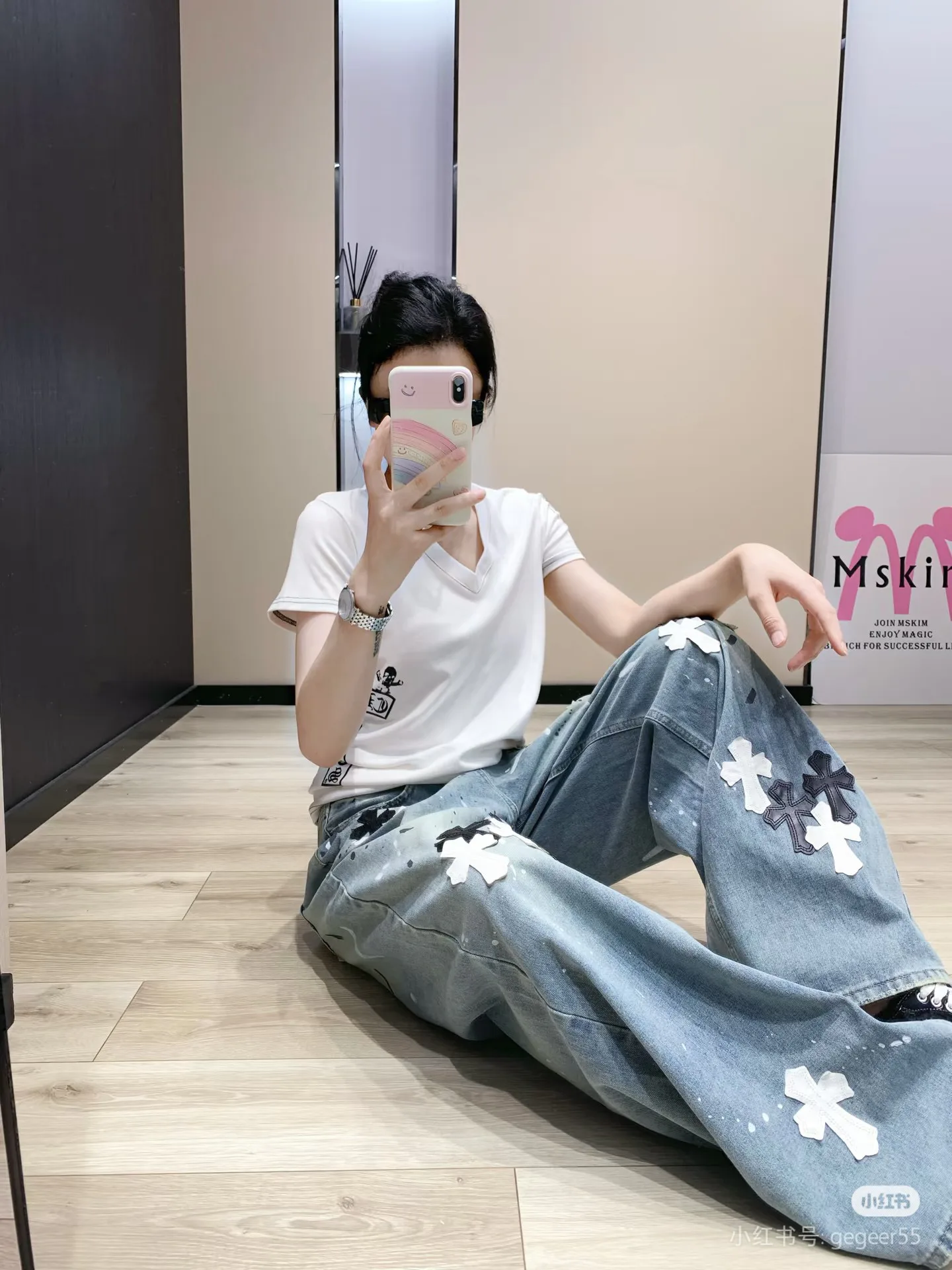 Джинсы Женские Chrome Hearts 11150325