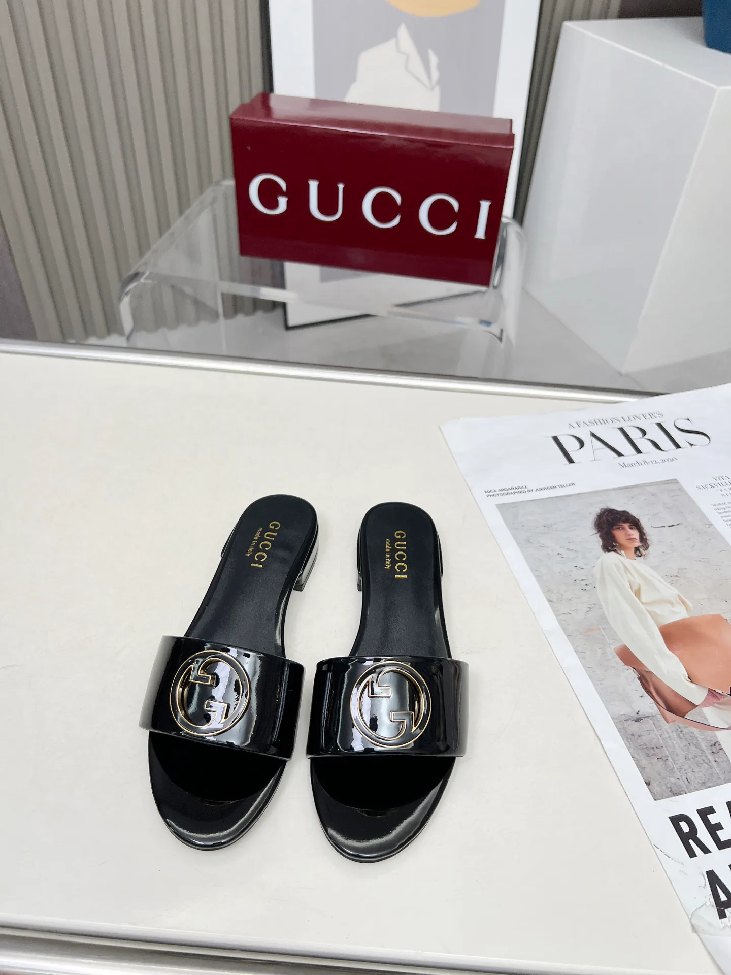 Шлепанцы Женские Gucci 17509