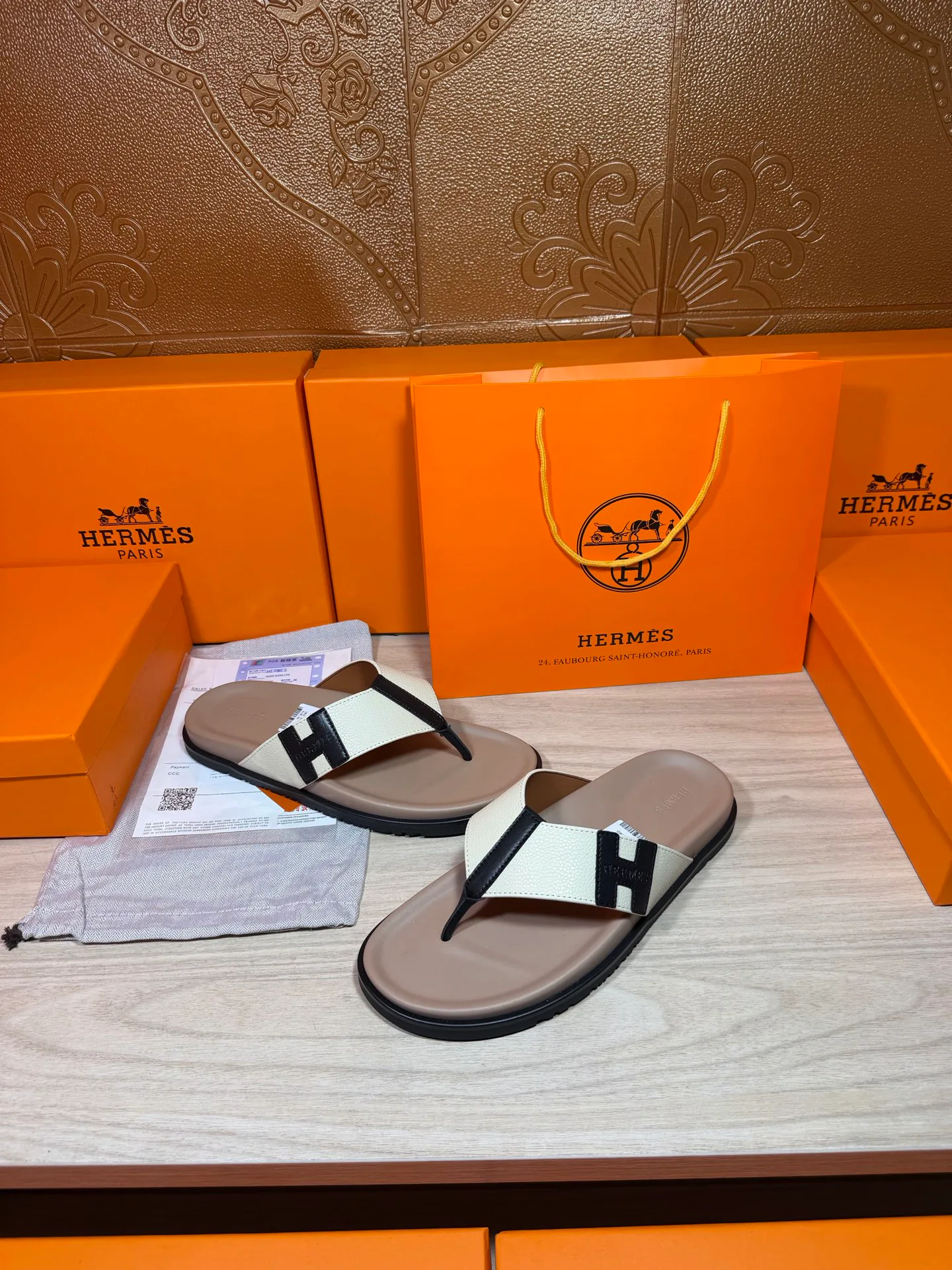 Шлепанцы Мужские Hermes 19414474