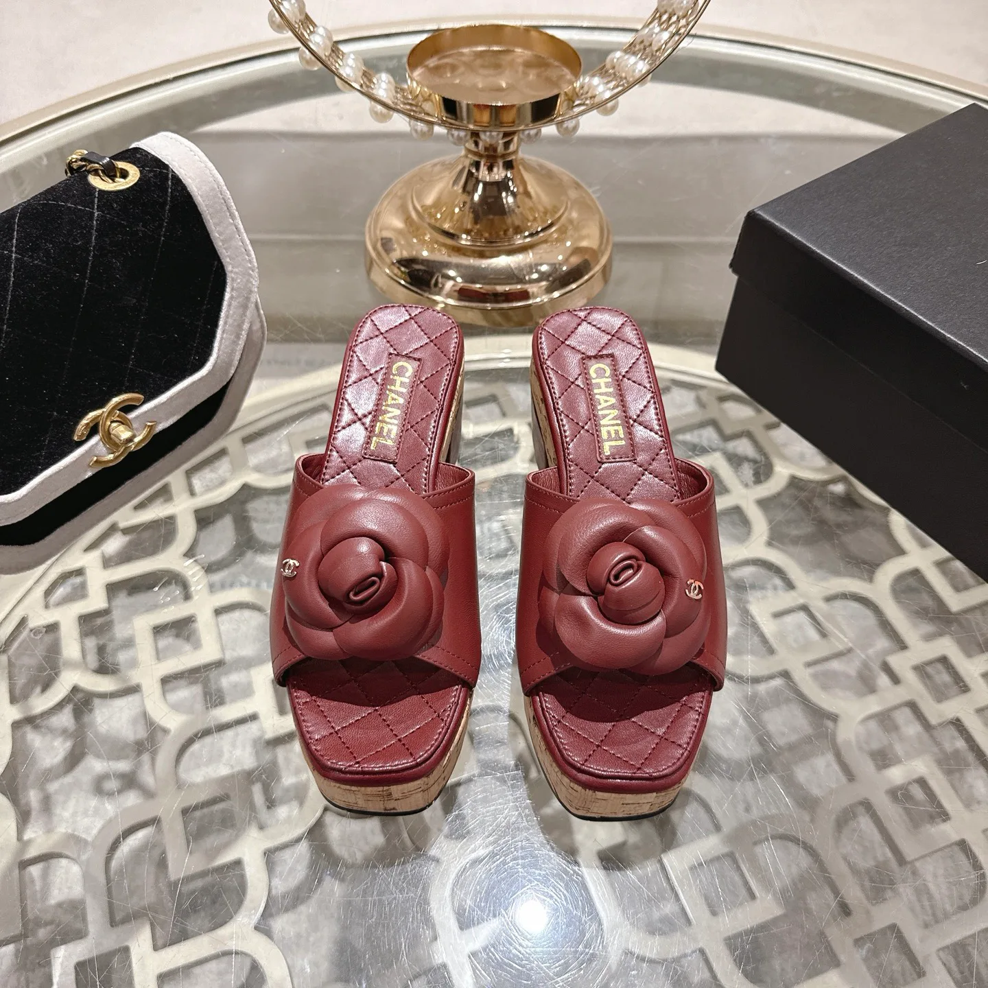 Босоножки Женские Chanel 1529117