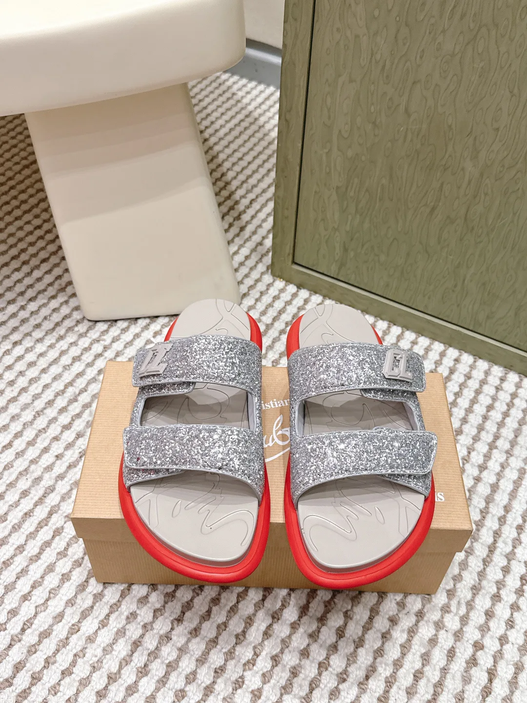 Шлепанцы Мужские Christian Louboutin 488296