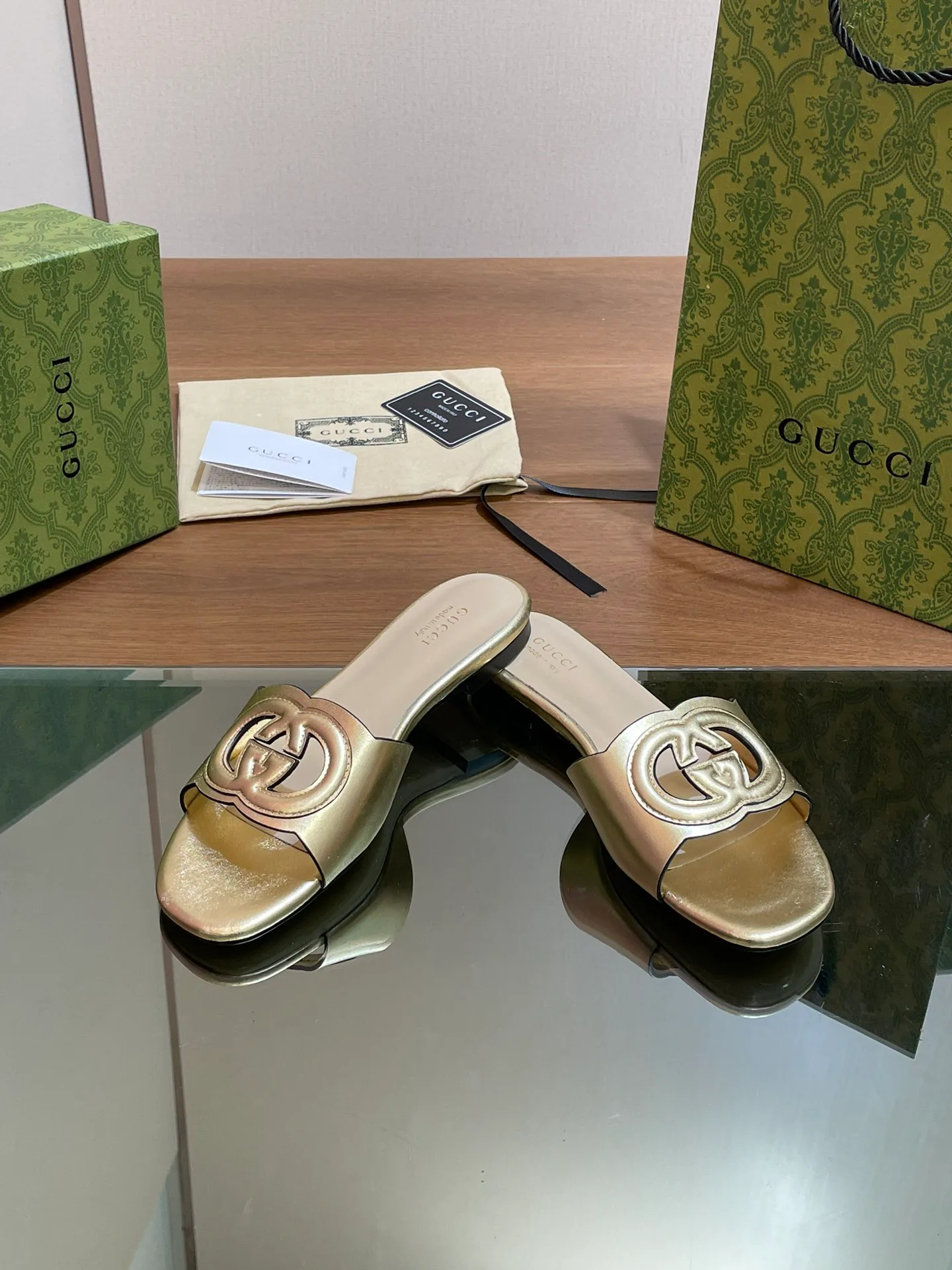 Шлепанцы Женские Gucci 34955