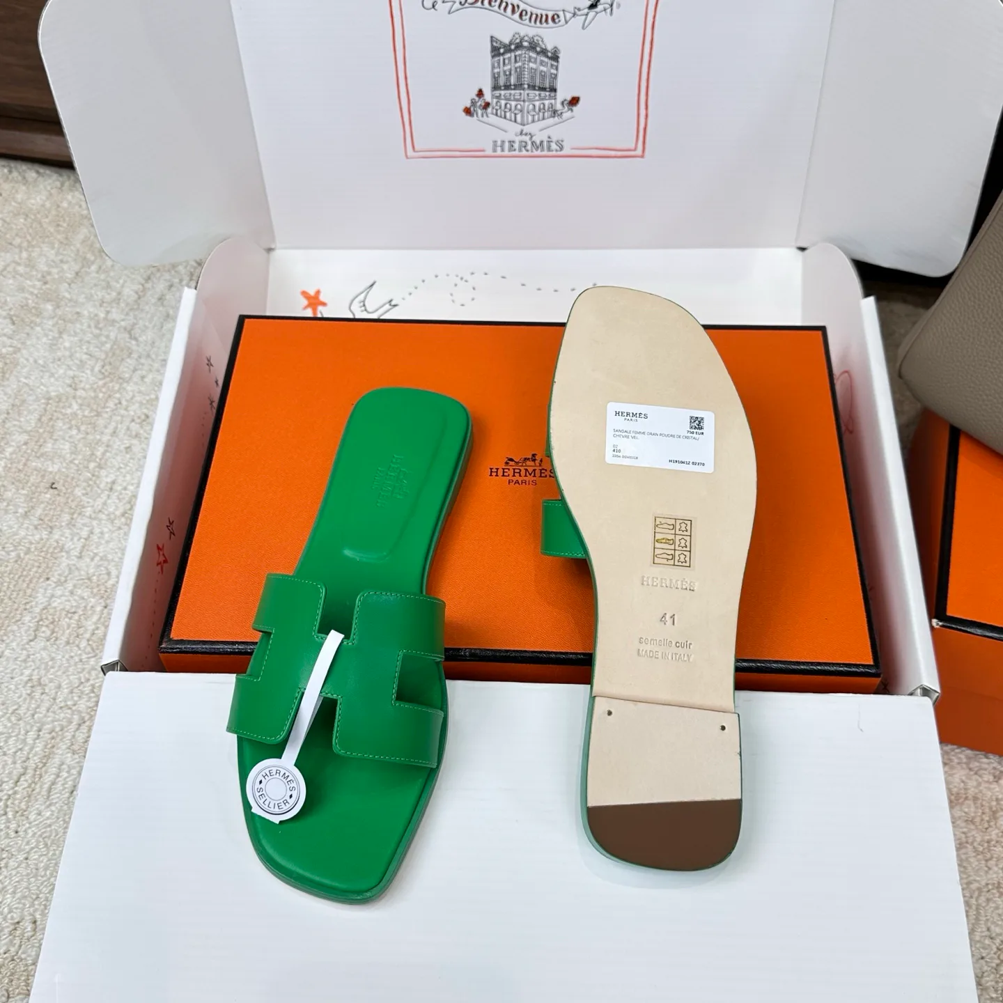 Шлепанцы Женские Hermes 3043260