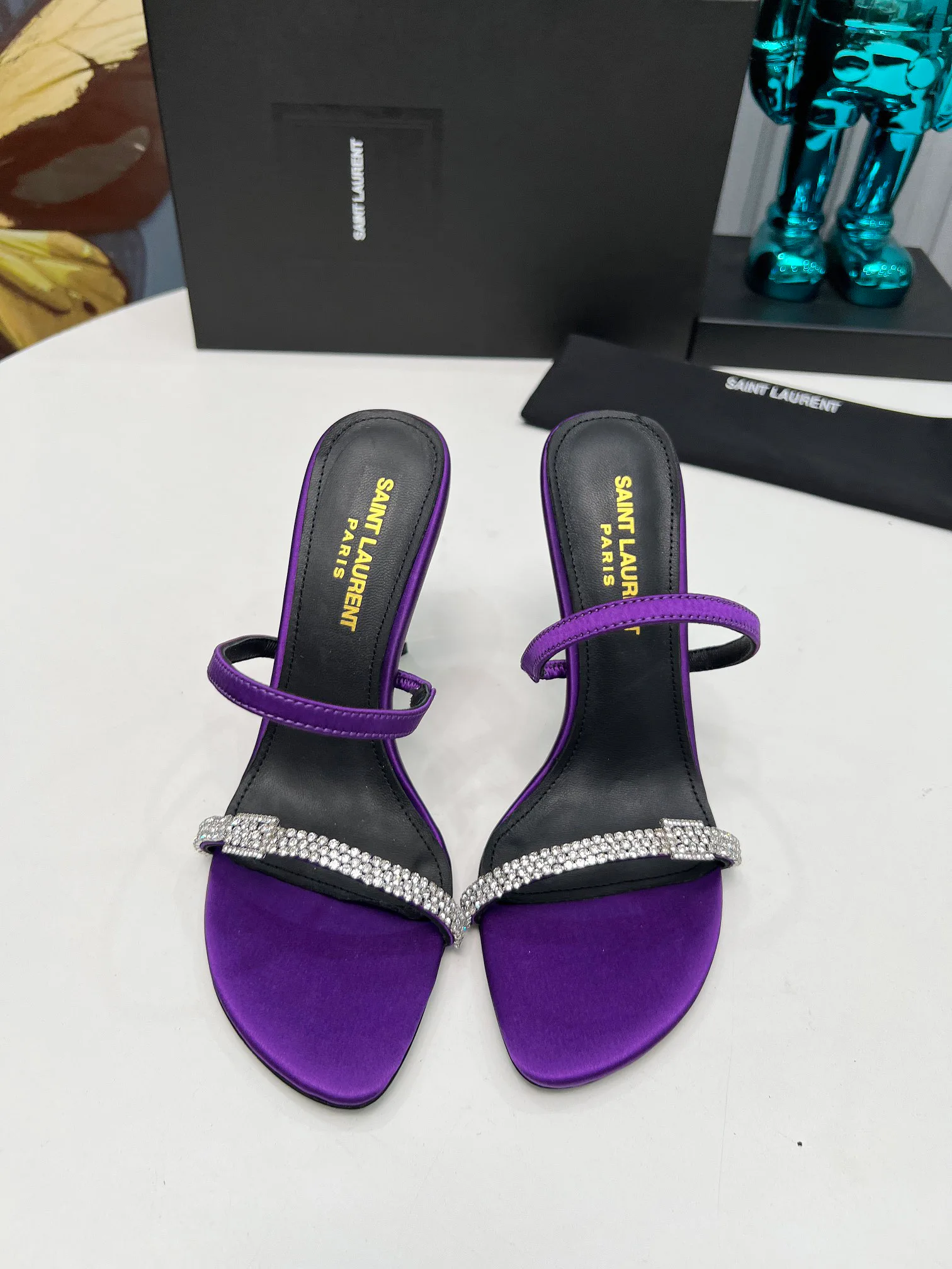 Босоножки Женские Saint Laurent 7184890