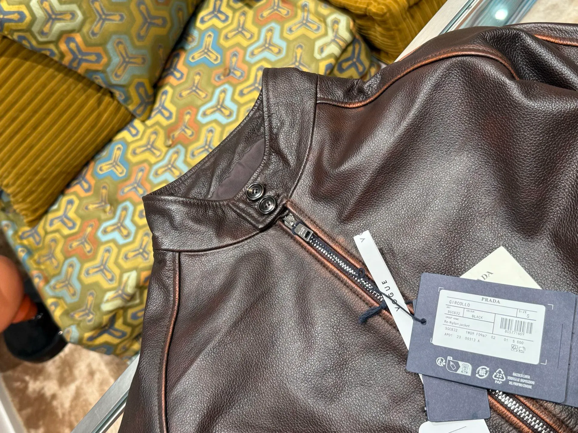 Кожаные Куртки И Дублёнки Мужские Prada 5235489