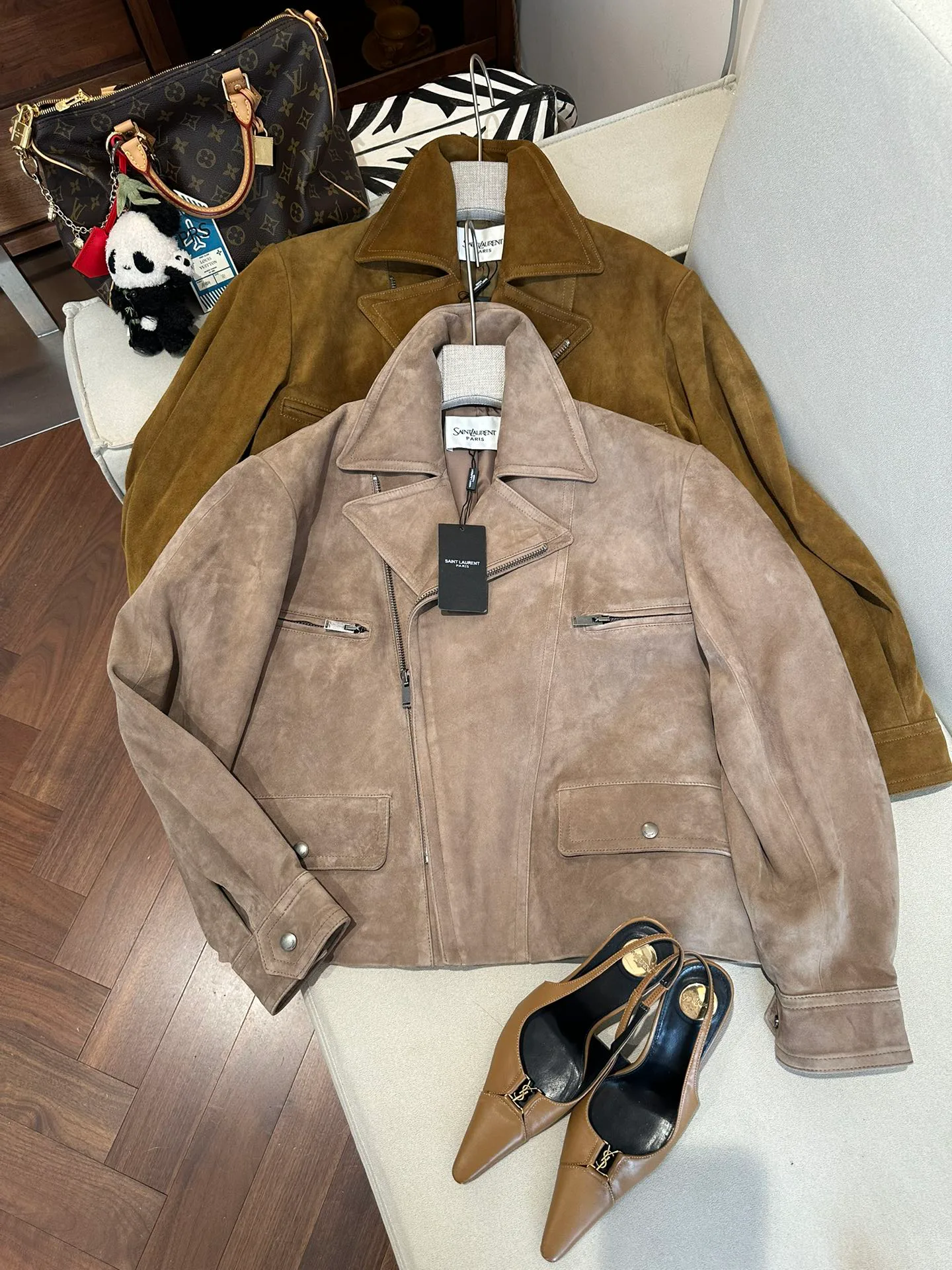 Кожаные Куртки И Дублёнки Женские Saint Laurent 11786231