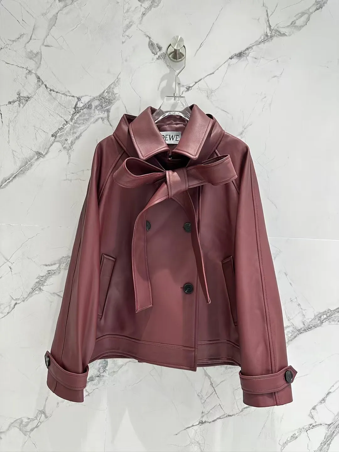 Кожаные Куртки И Дублёнки Женские Loewe 11428994