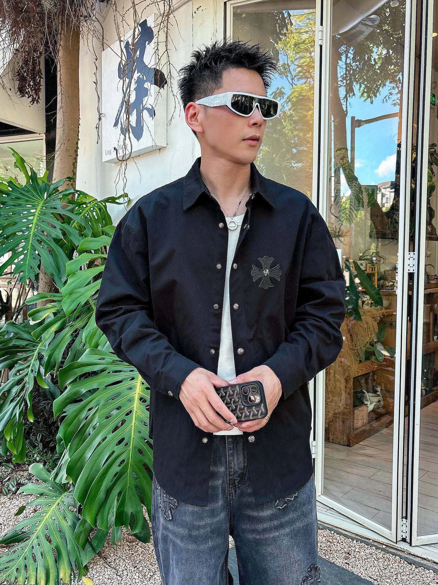 Рубашки Мужские Chrome Hearts 787590