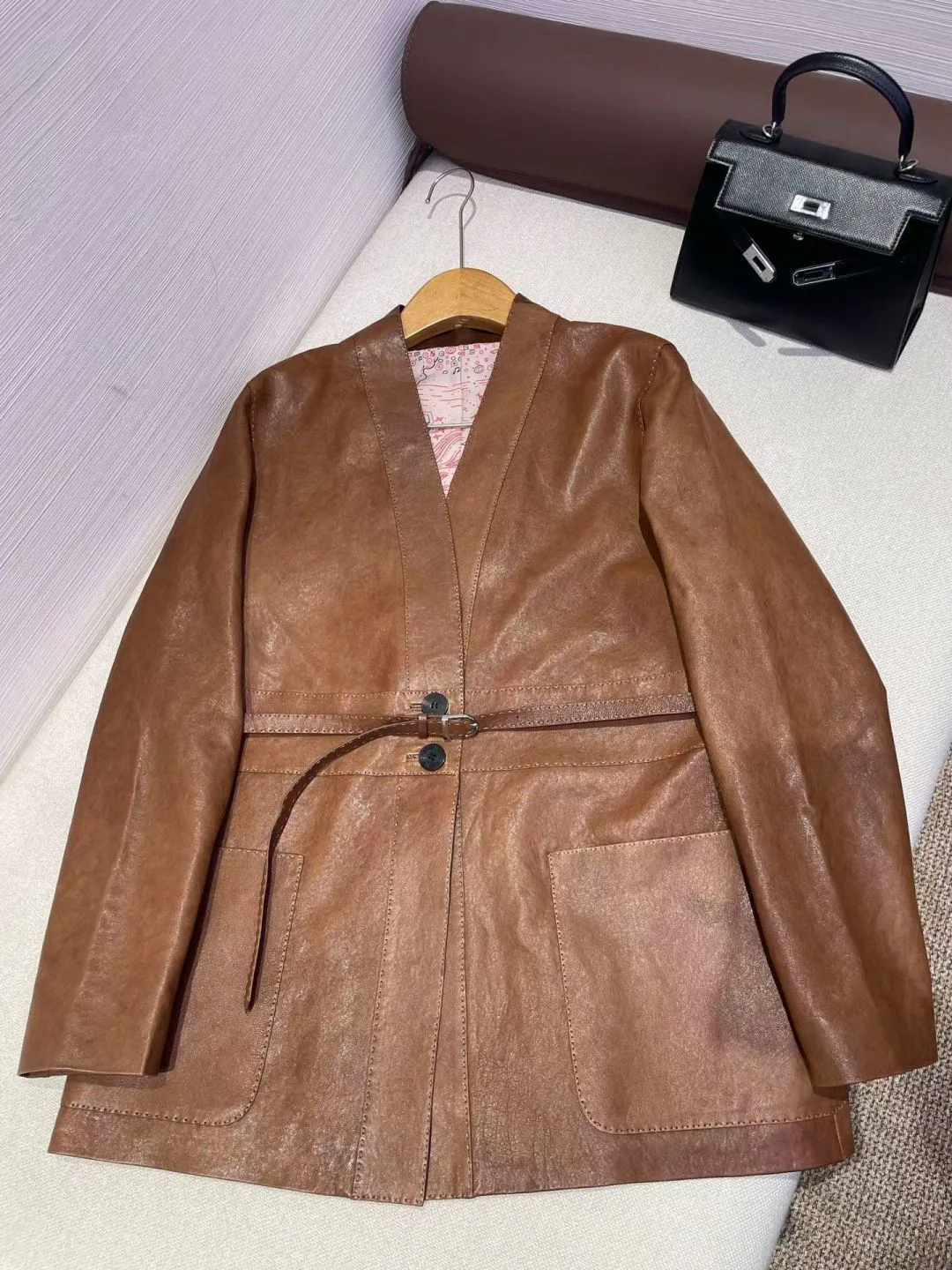 Кожаные Куртки И Дублёнки Женские Hermes 17998948