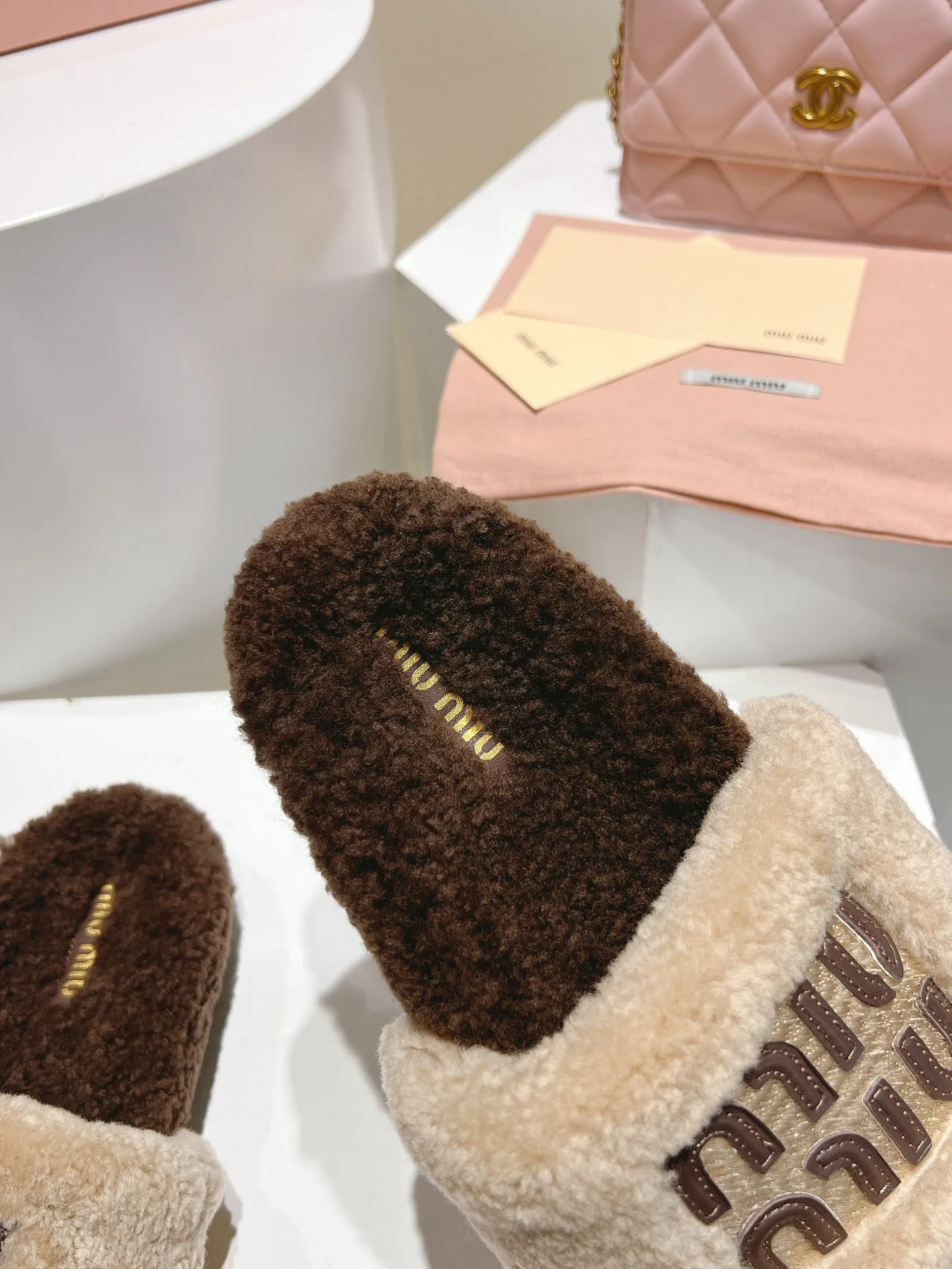 Тапочки Женские Miu Miu 704172