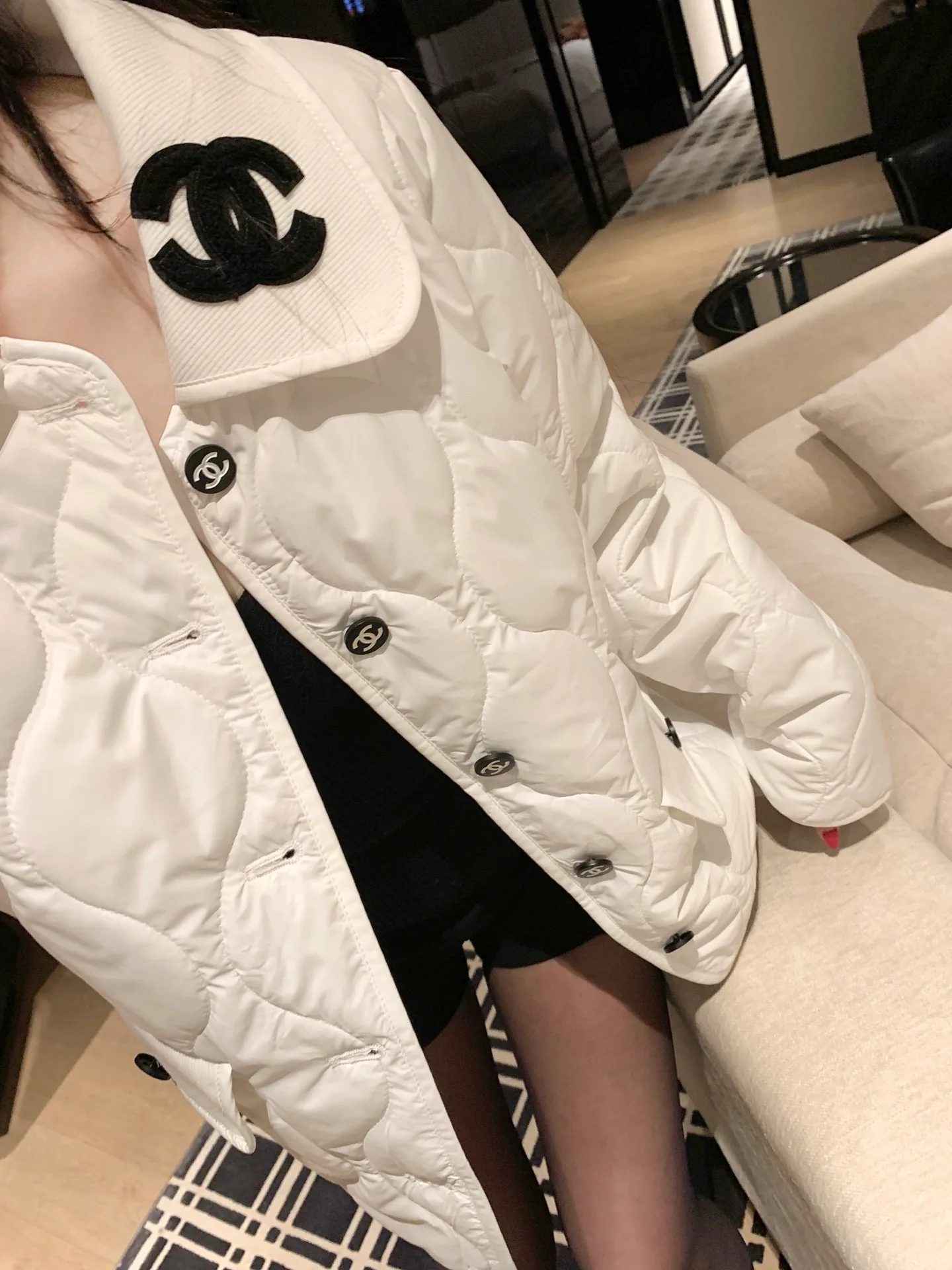 Куртки И Пуховики Женские Chanel 835763