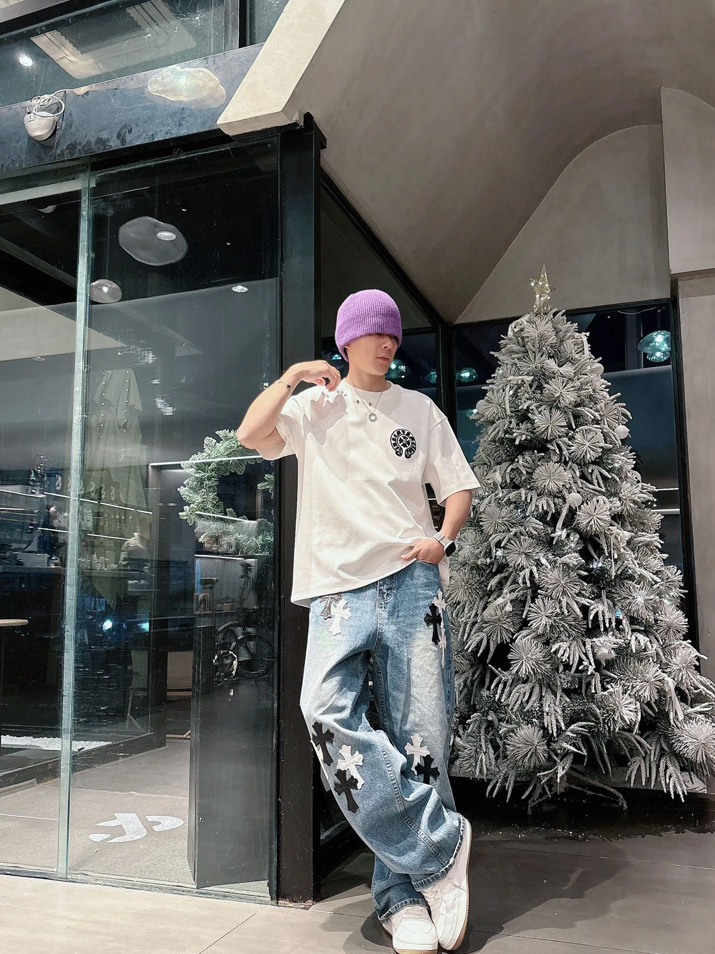 Джинсы Мужские Chrome Hearts 787609