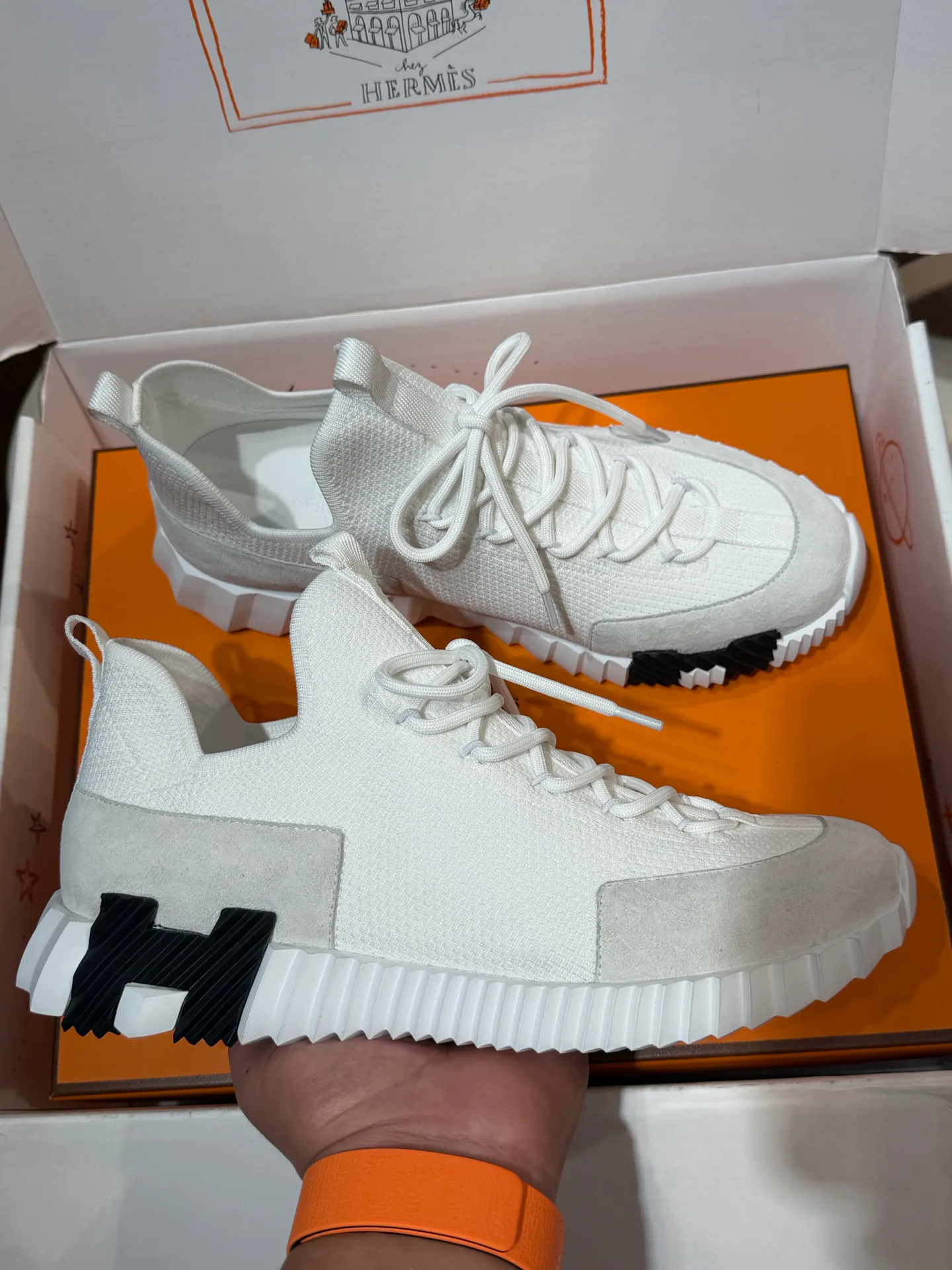 Кроссовки Женские Hermes 554602