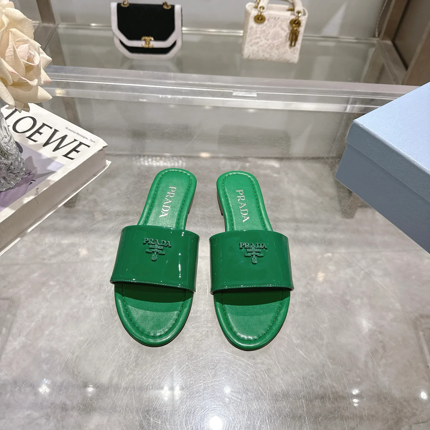 Шлепанцы Женские Prada 490964
