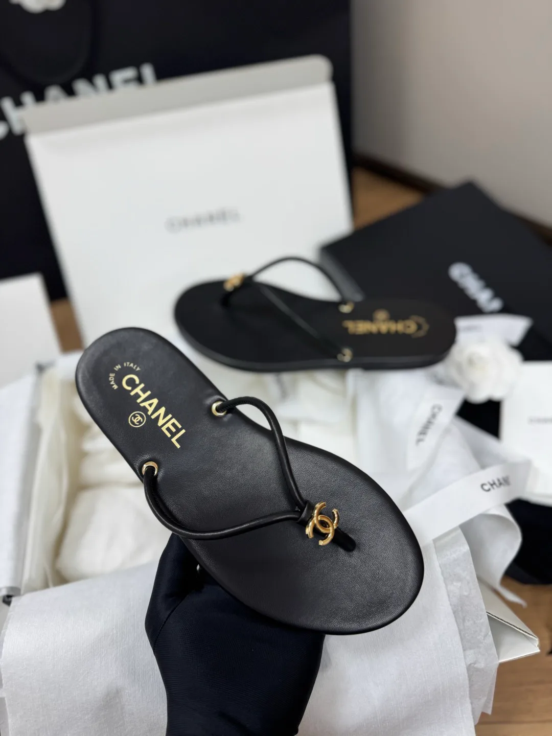 Шлепанцы Женские Chanel 13127294