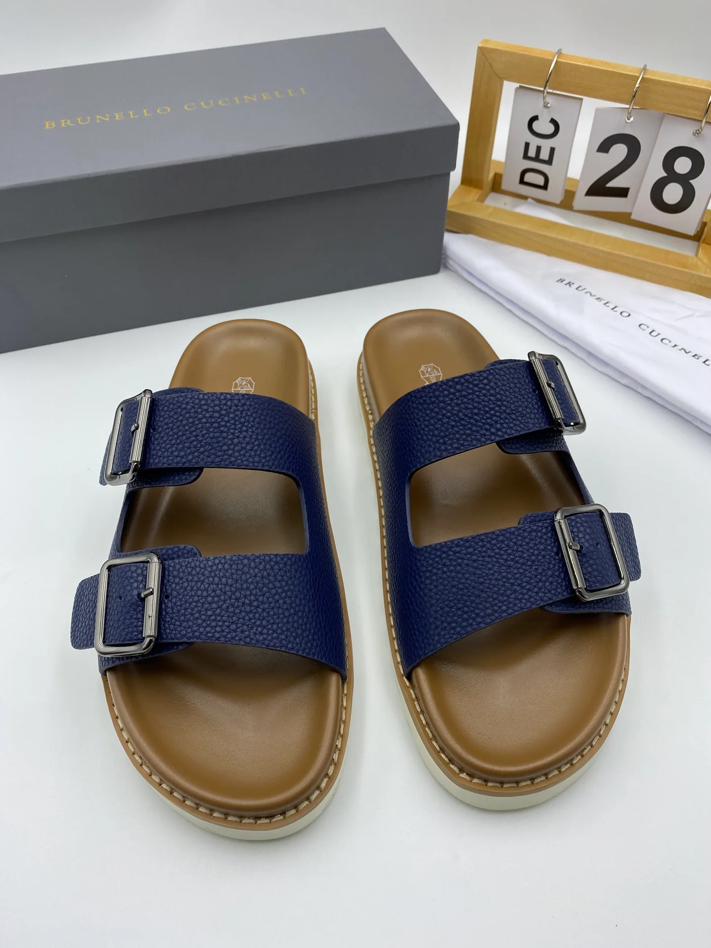 Шлепанцы Мужские Brunello Cucinelli 494130