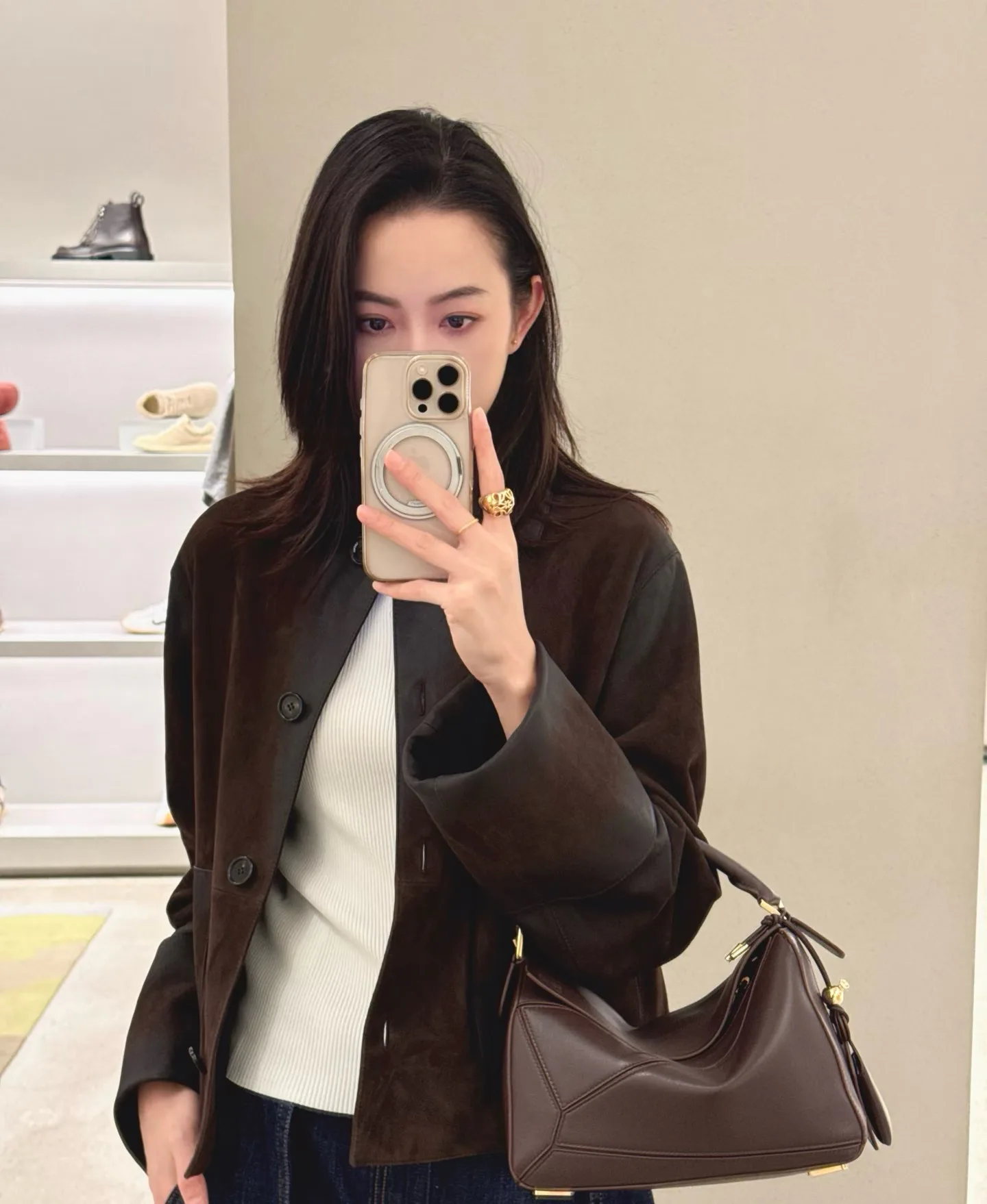 Кожаные Куртки И Дублёнки Женские Loewe 9998141