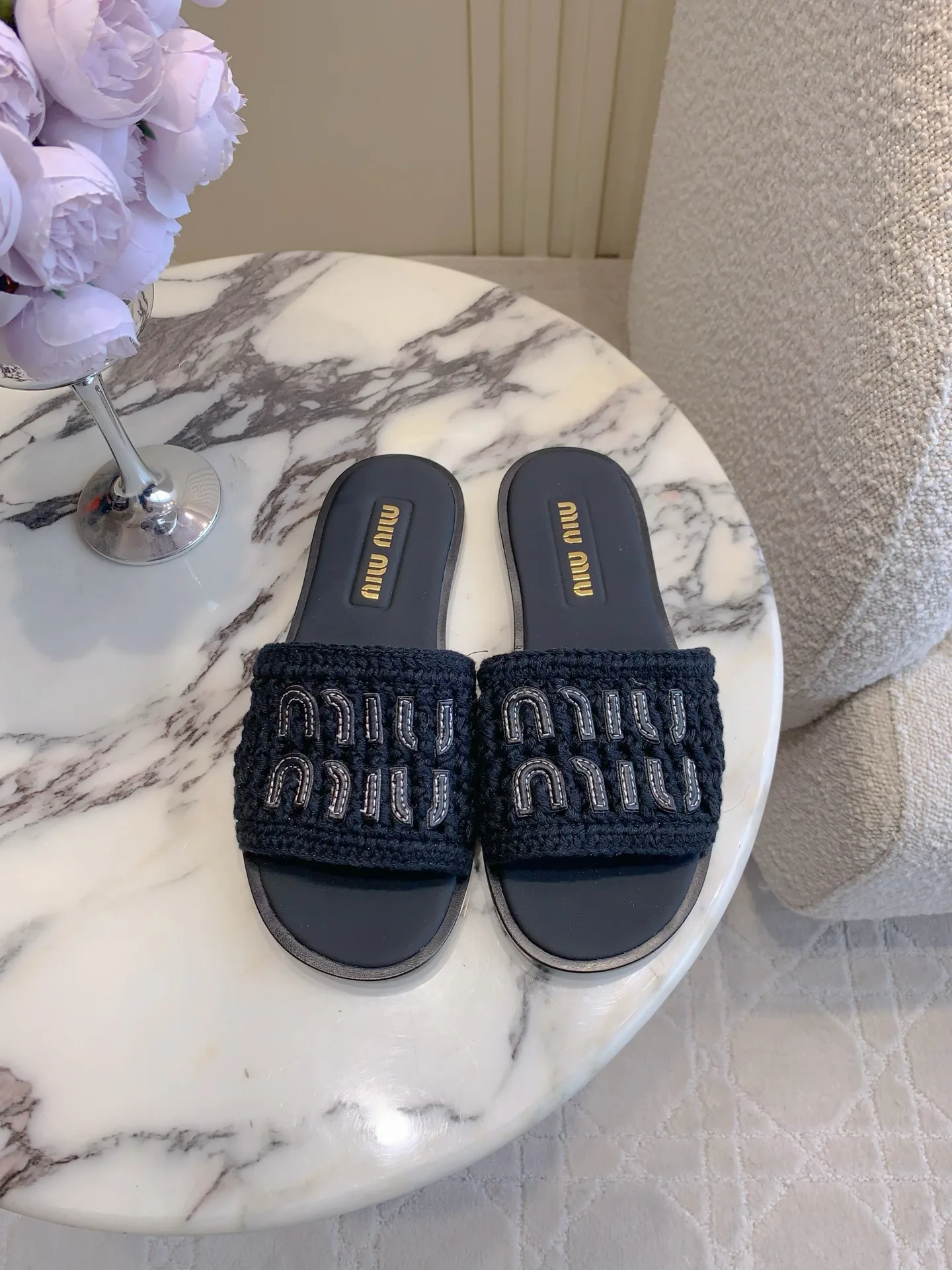 Шлепанцы Женские Miu Miu 4942623
