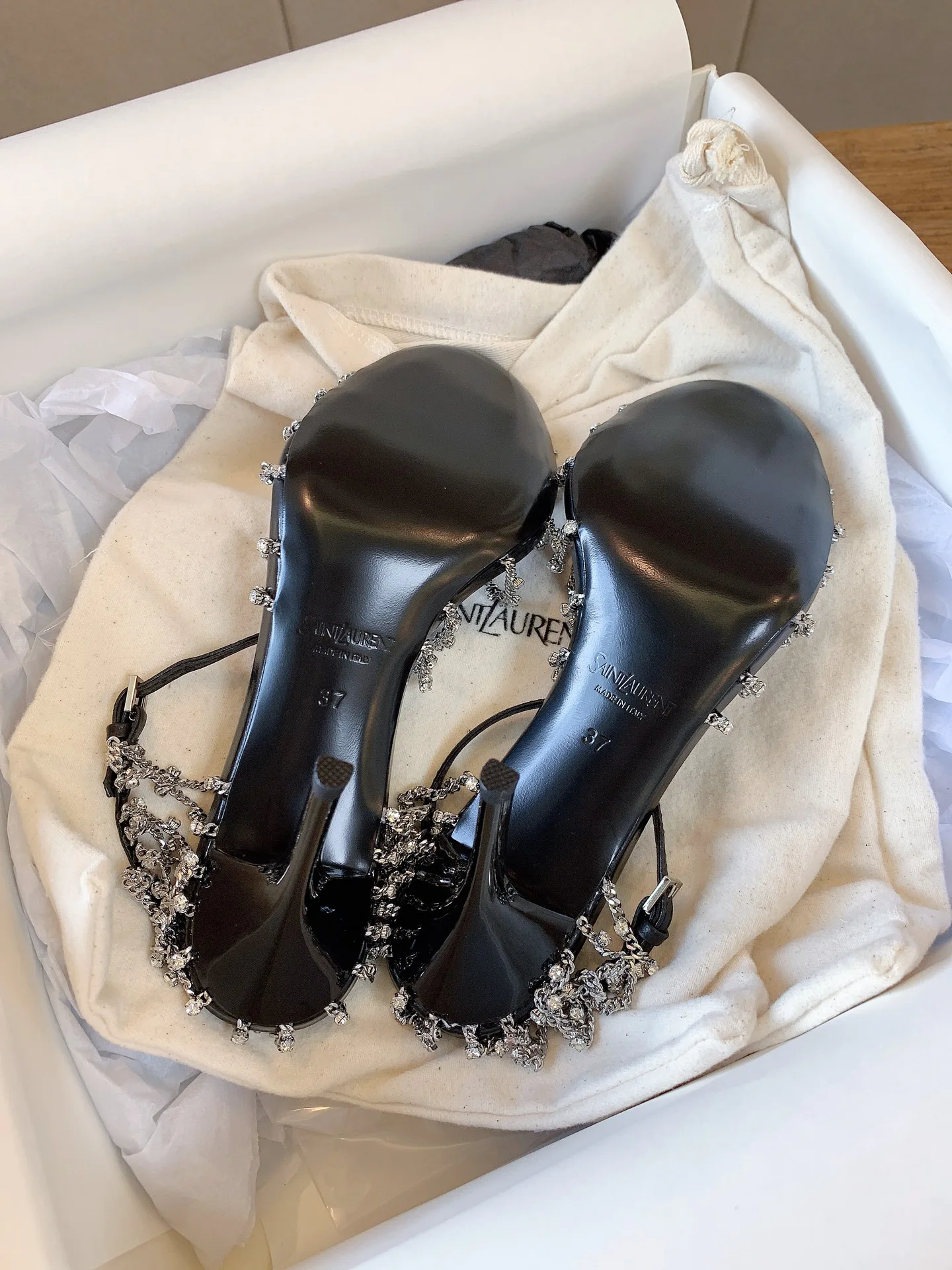 Босоножки Женские Saint Laurent 17449466