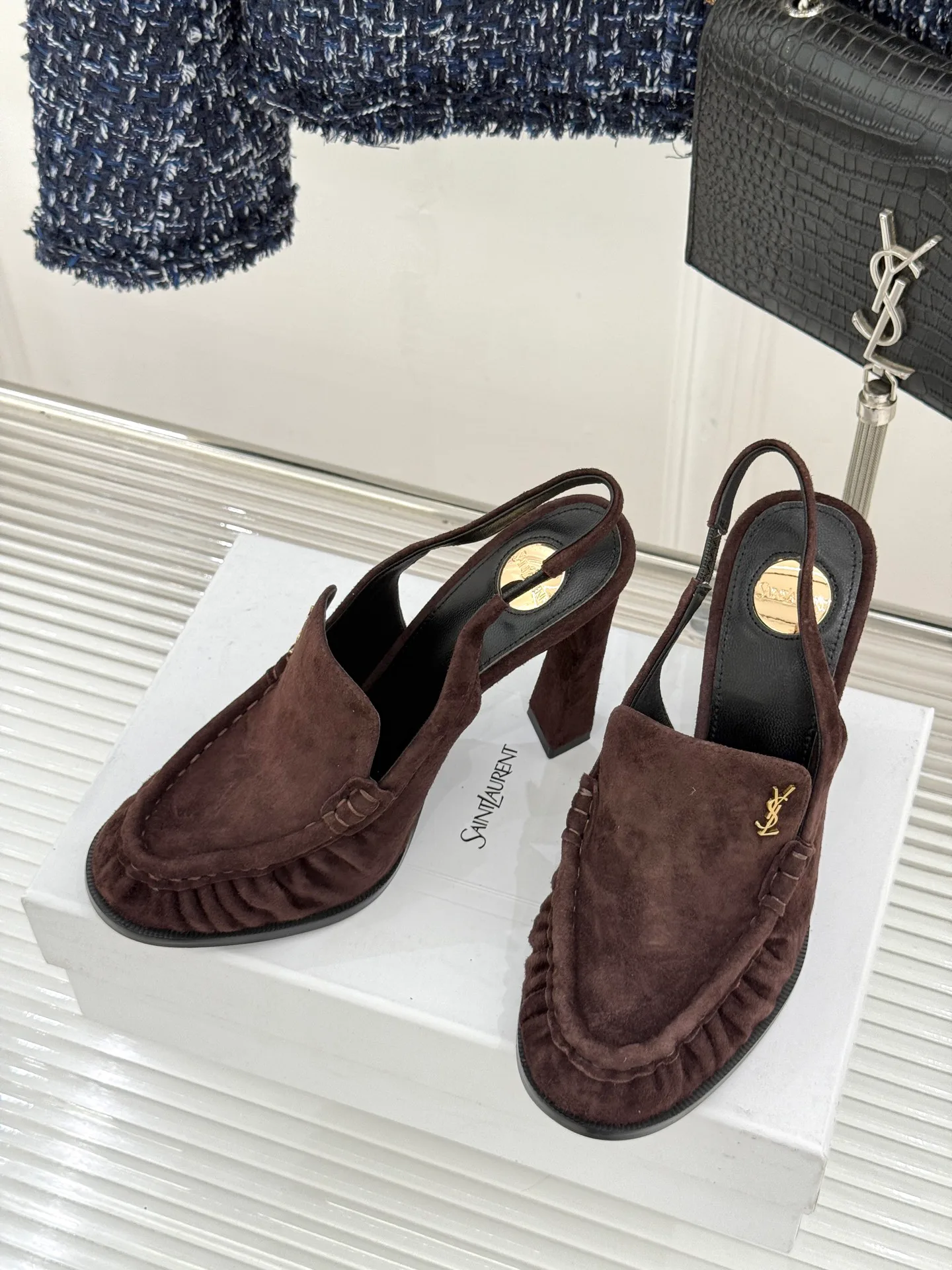 Босоножки Женские Saint Laurent 11312315