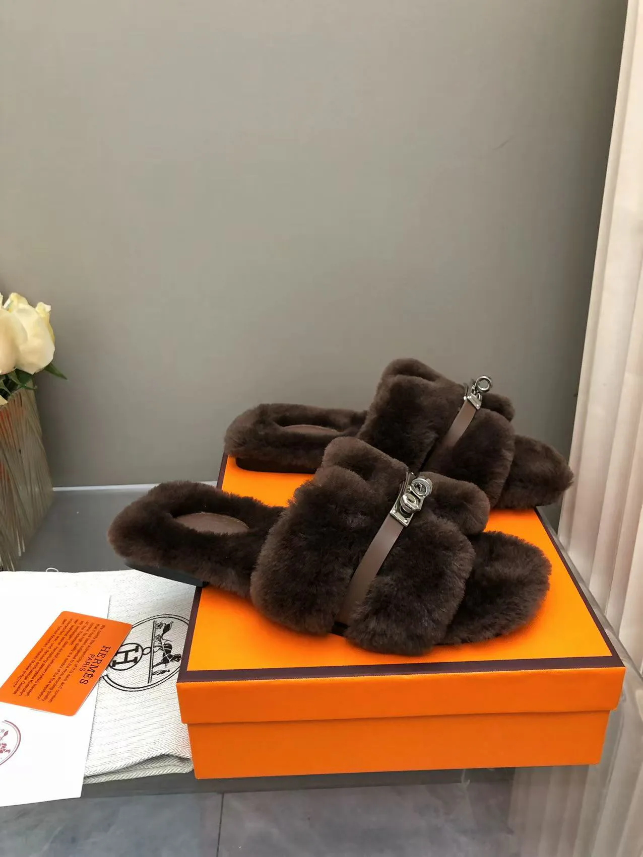 Тапочки Женские Hermes 65353