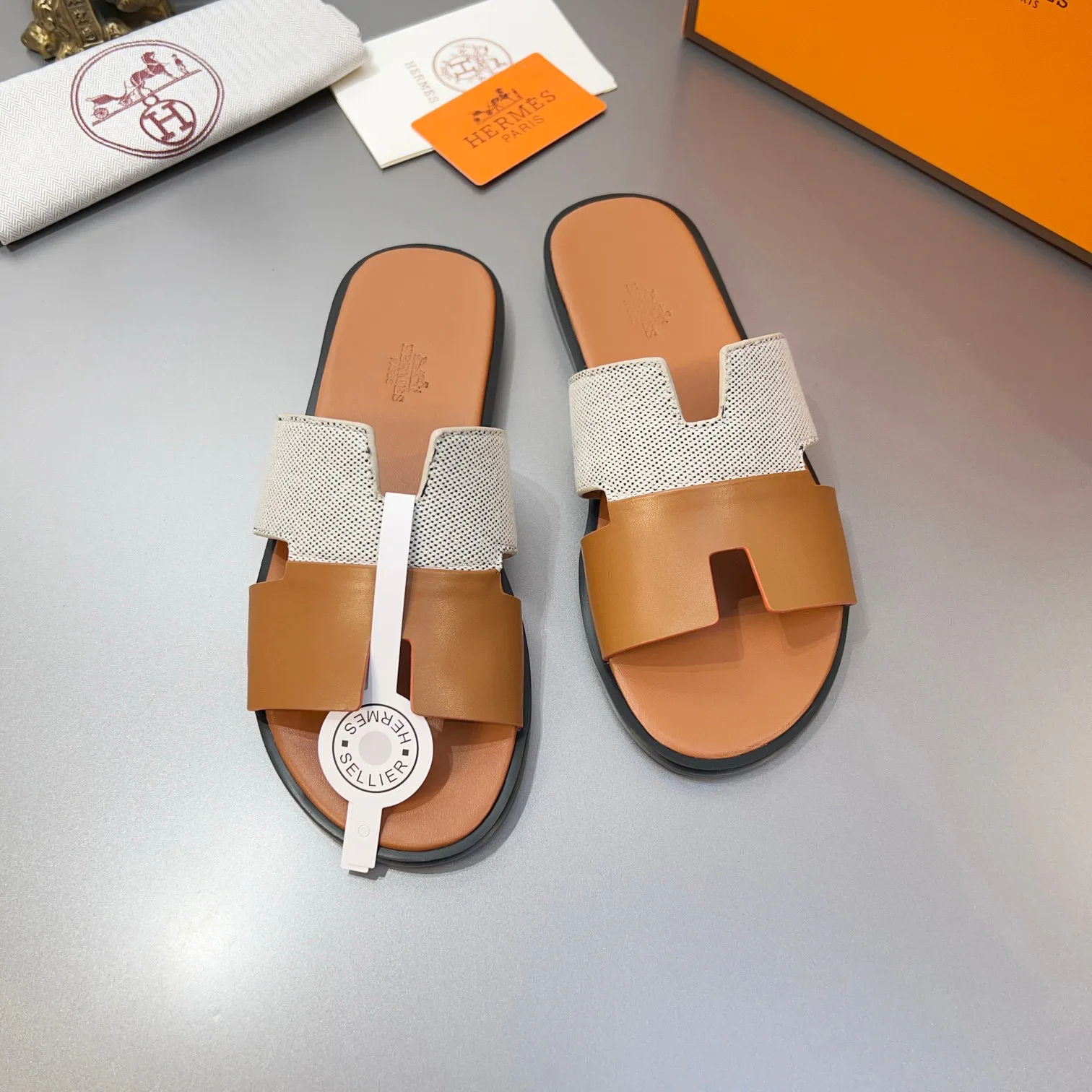 Шлепанцы Мужские Hermes 29559
