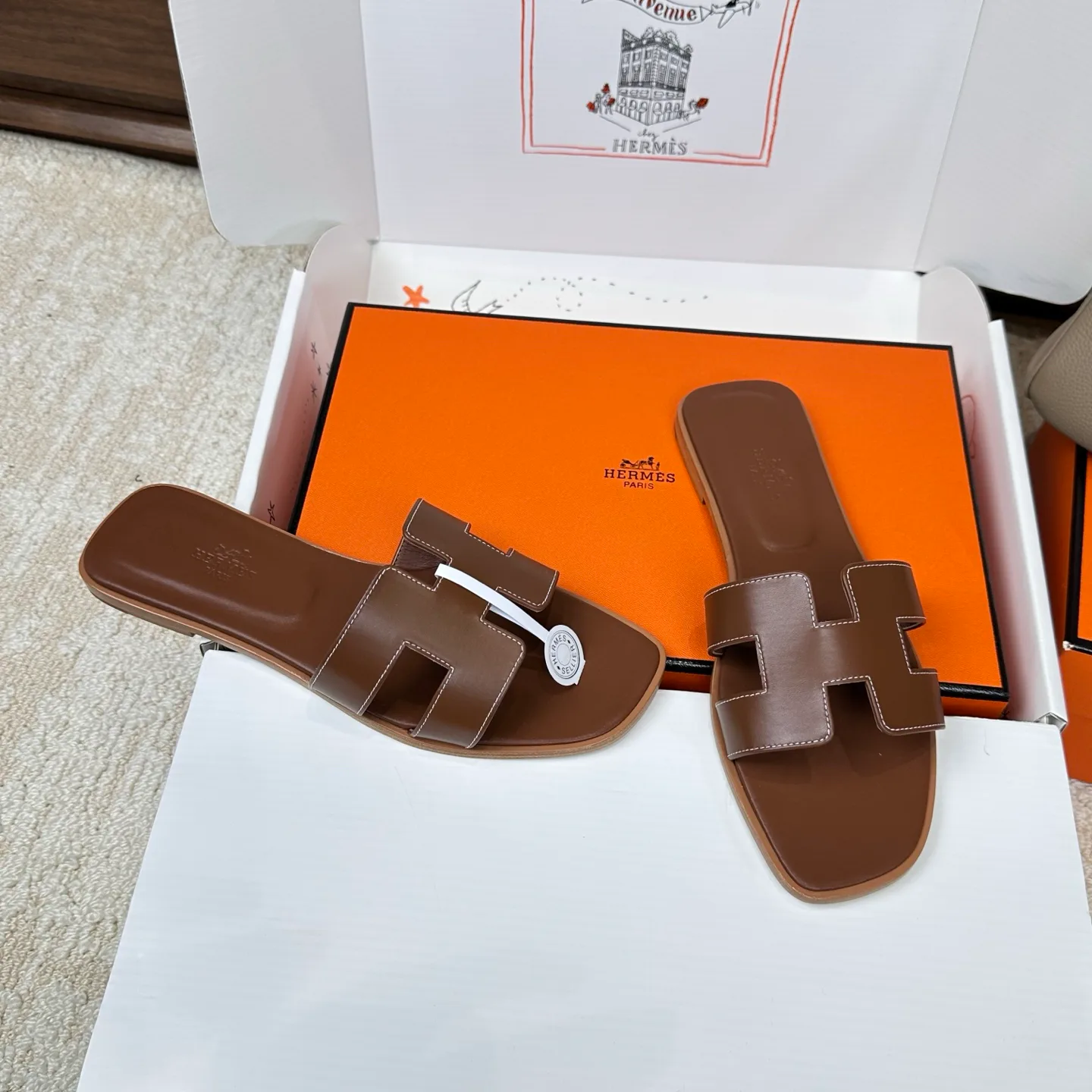 Шлепанцы Женские Hermes 3043275