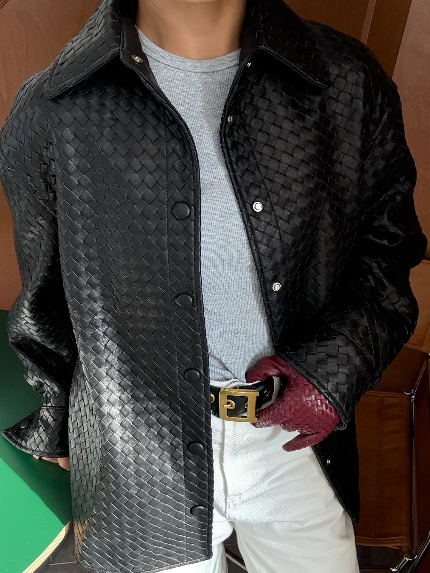 Кожаные Куртки И Дублёнки Женские Bottega Veneta 1654175