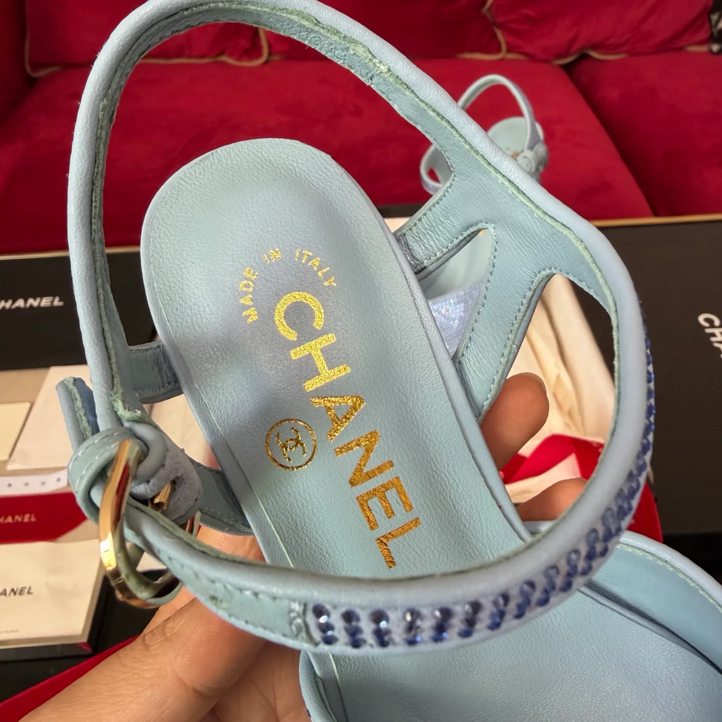 Босоножки Женские Chanel 1500932