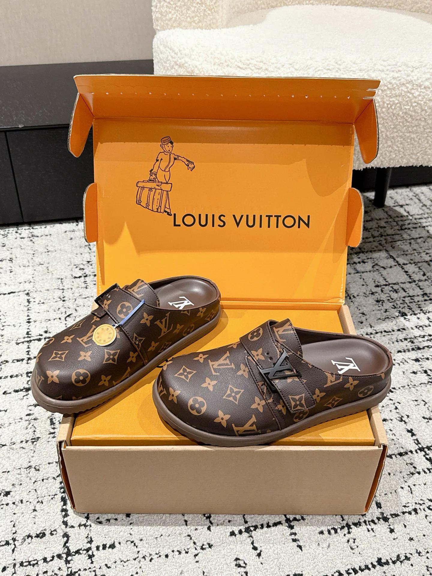 Мюли И Сабо Мужские Louis Vuitton 59523
