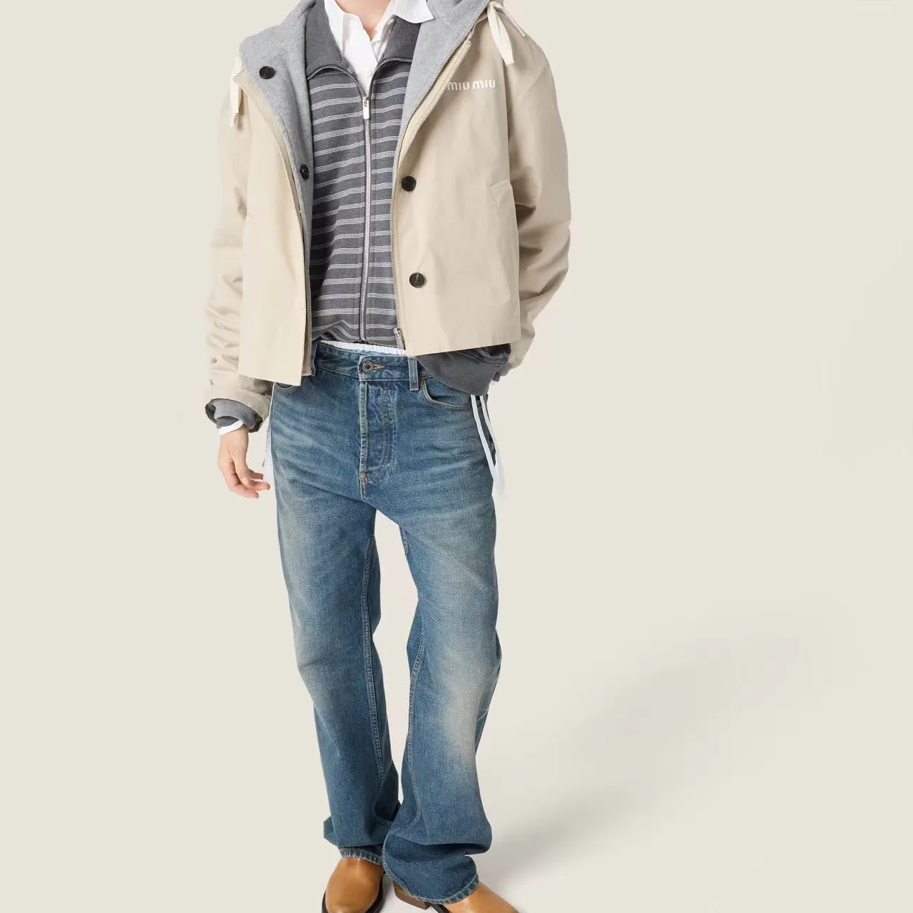 Куртки И Пуховики Женские Miu Miu 19532433