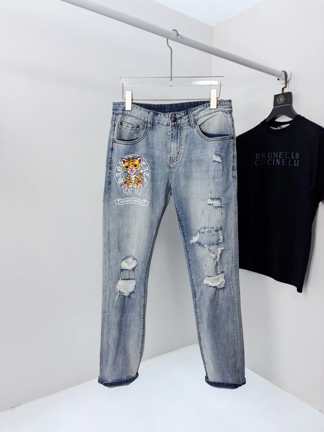 Джинсы Мужские Chrome Hearts 12764076