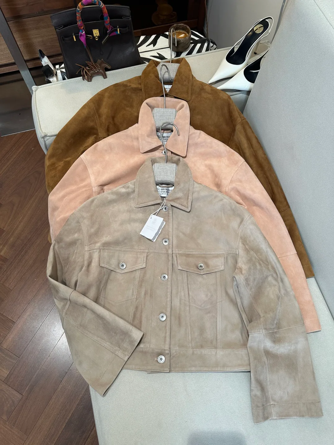 Кожаные Куртки И Дублёнки Женские Brunello Cucinelli 19045946