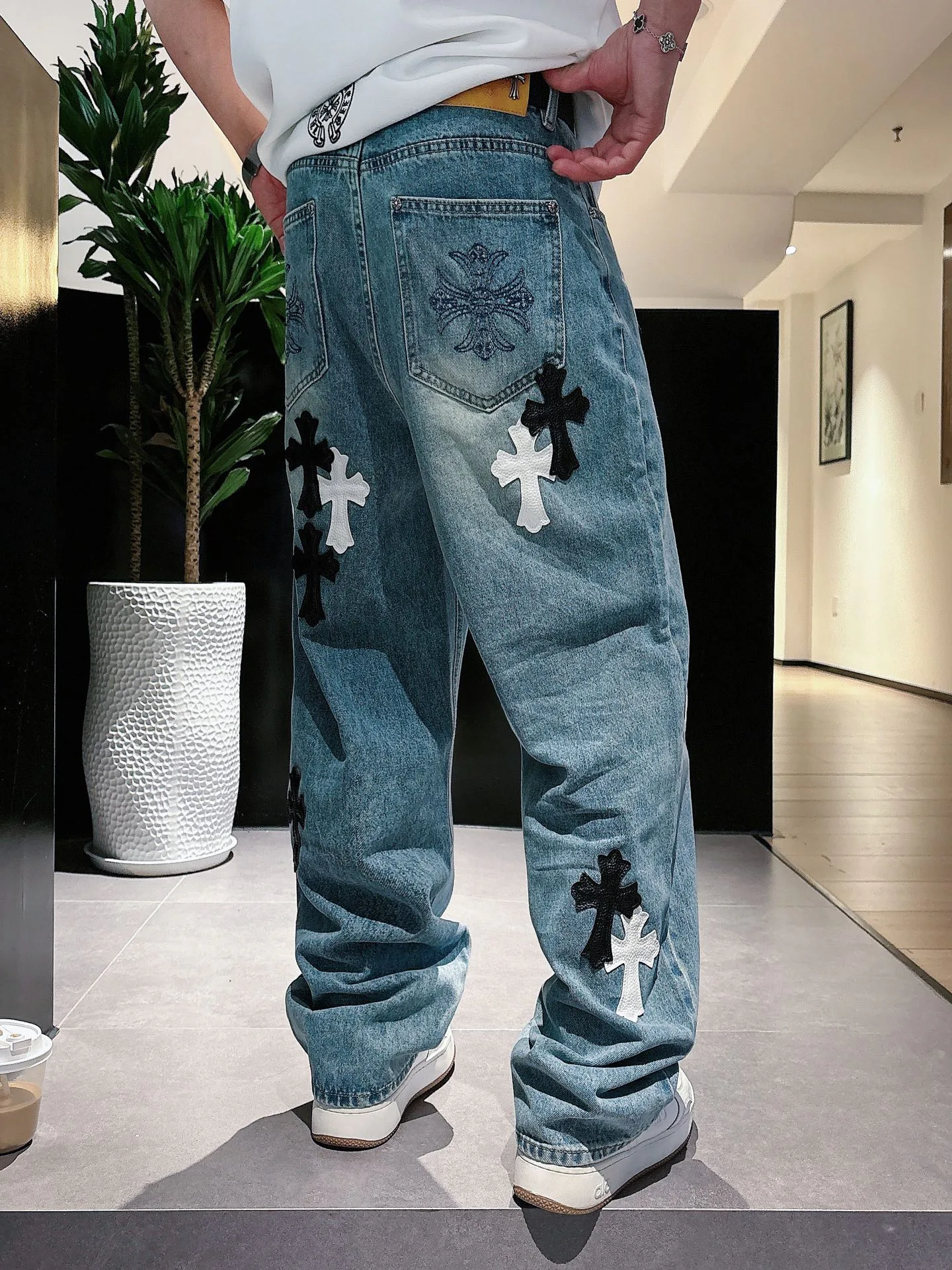 Джинсы Женские Chrome Hearts 11646891