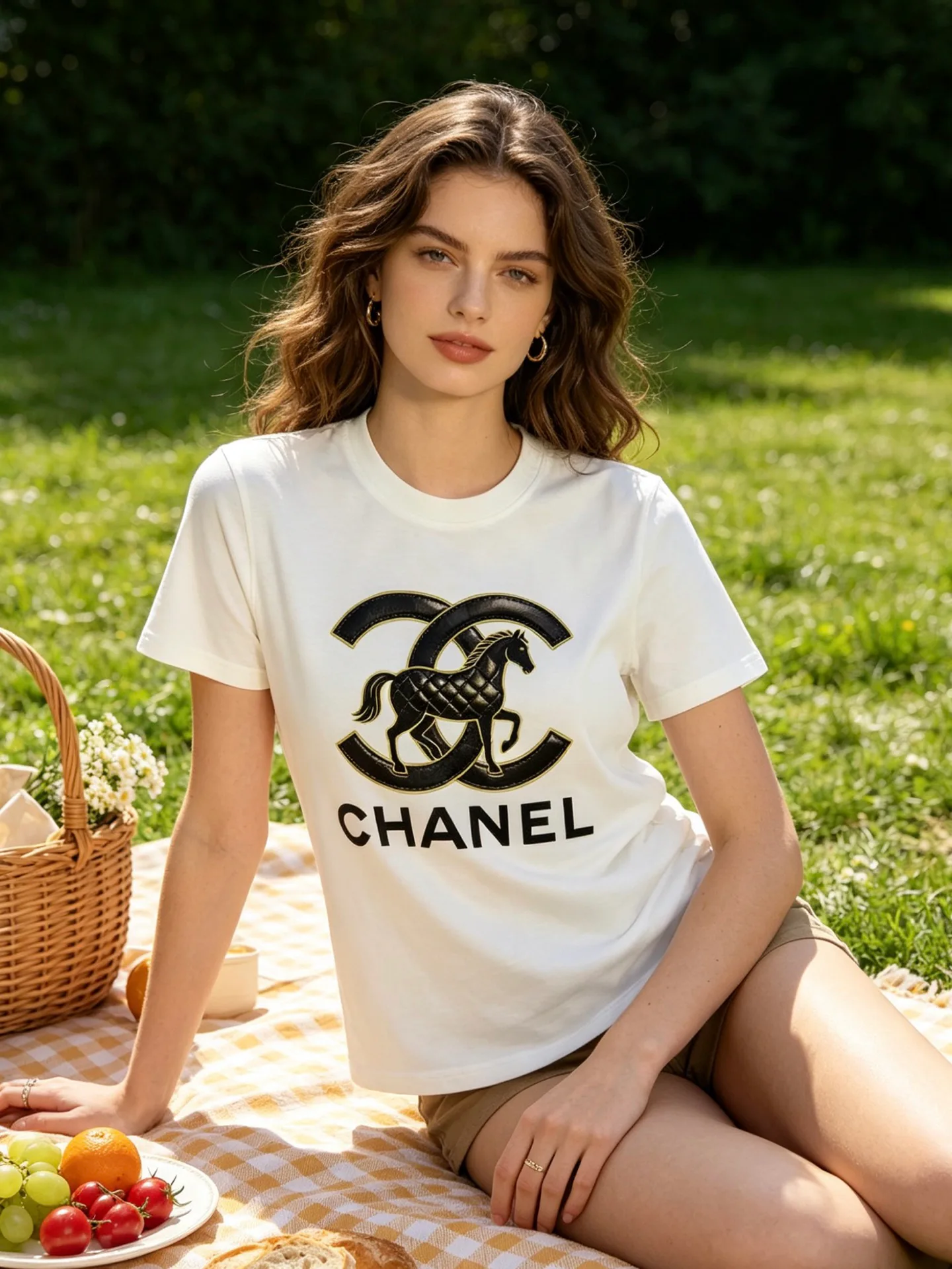 Футболки Женские Chanel 13076350